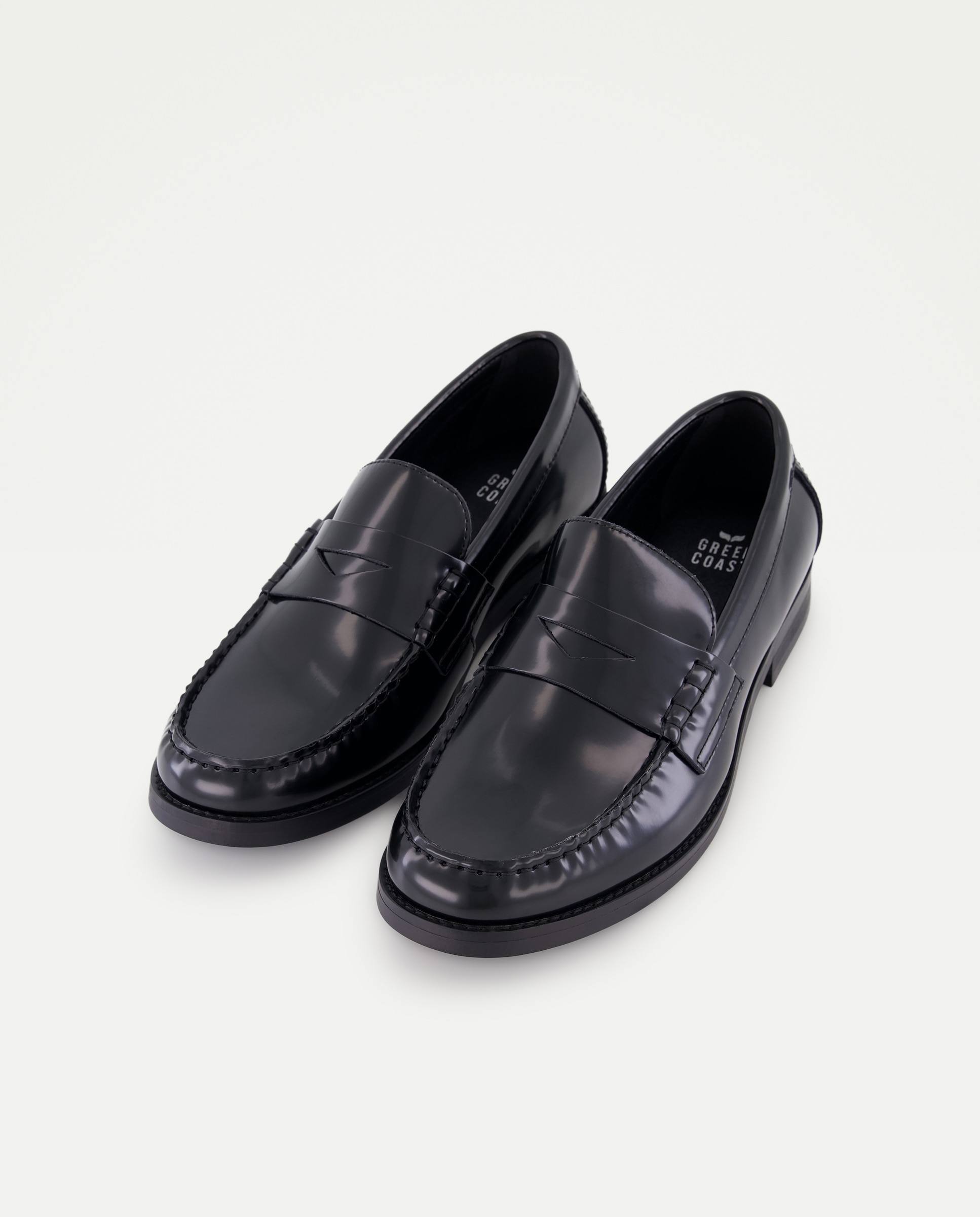 Mocasines de hombre realizados en piel - Green Coast - Negro Negro-2