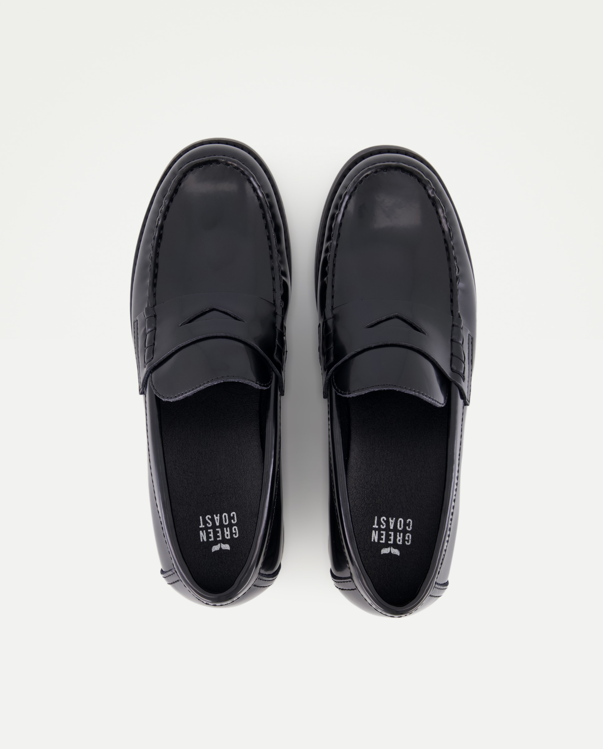 Mocasines de hombre realizados en piel - Green Coast - Negro Negro-4