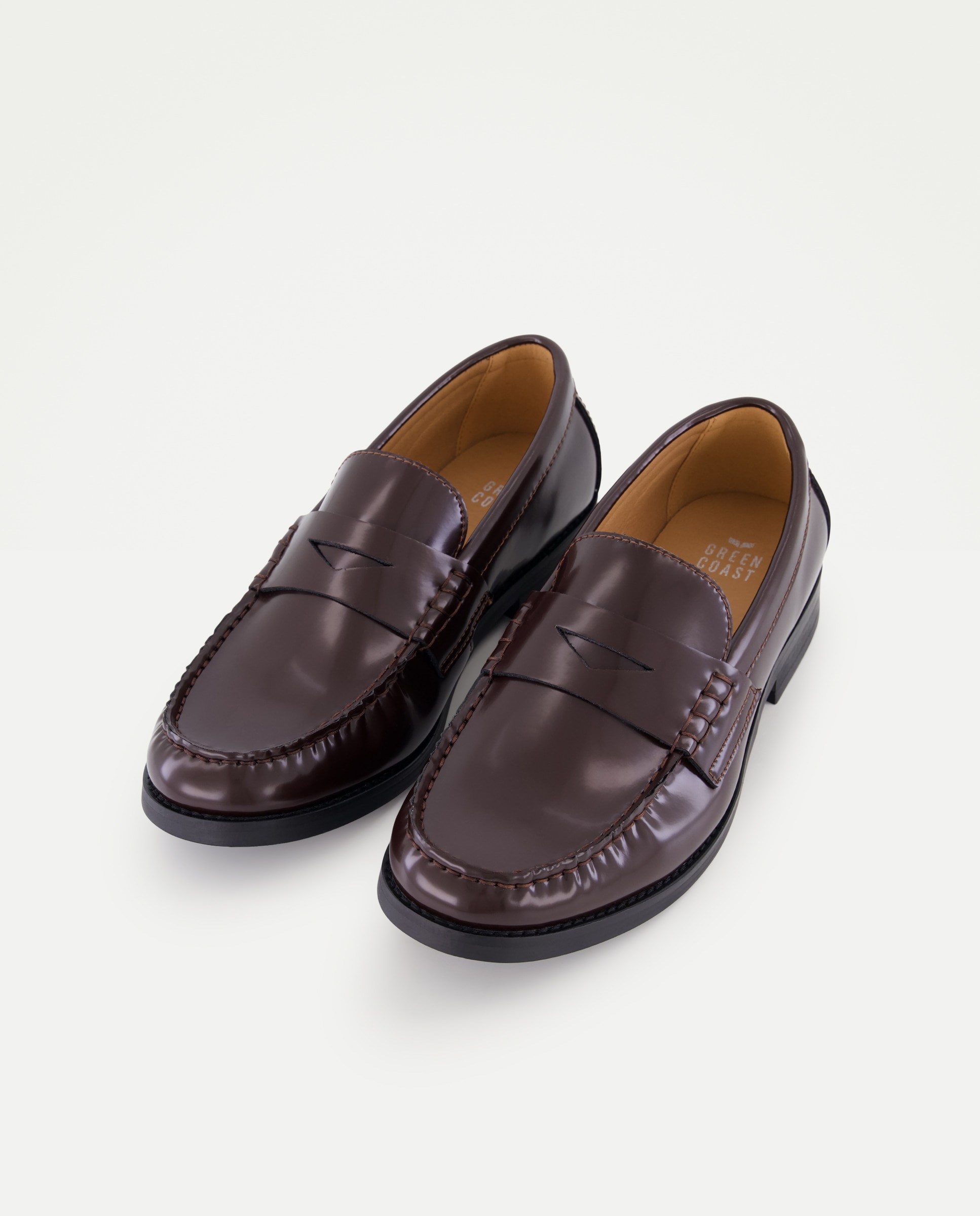 Mocassins em Pele Bordeaux-2