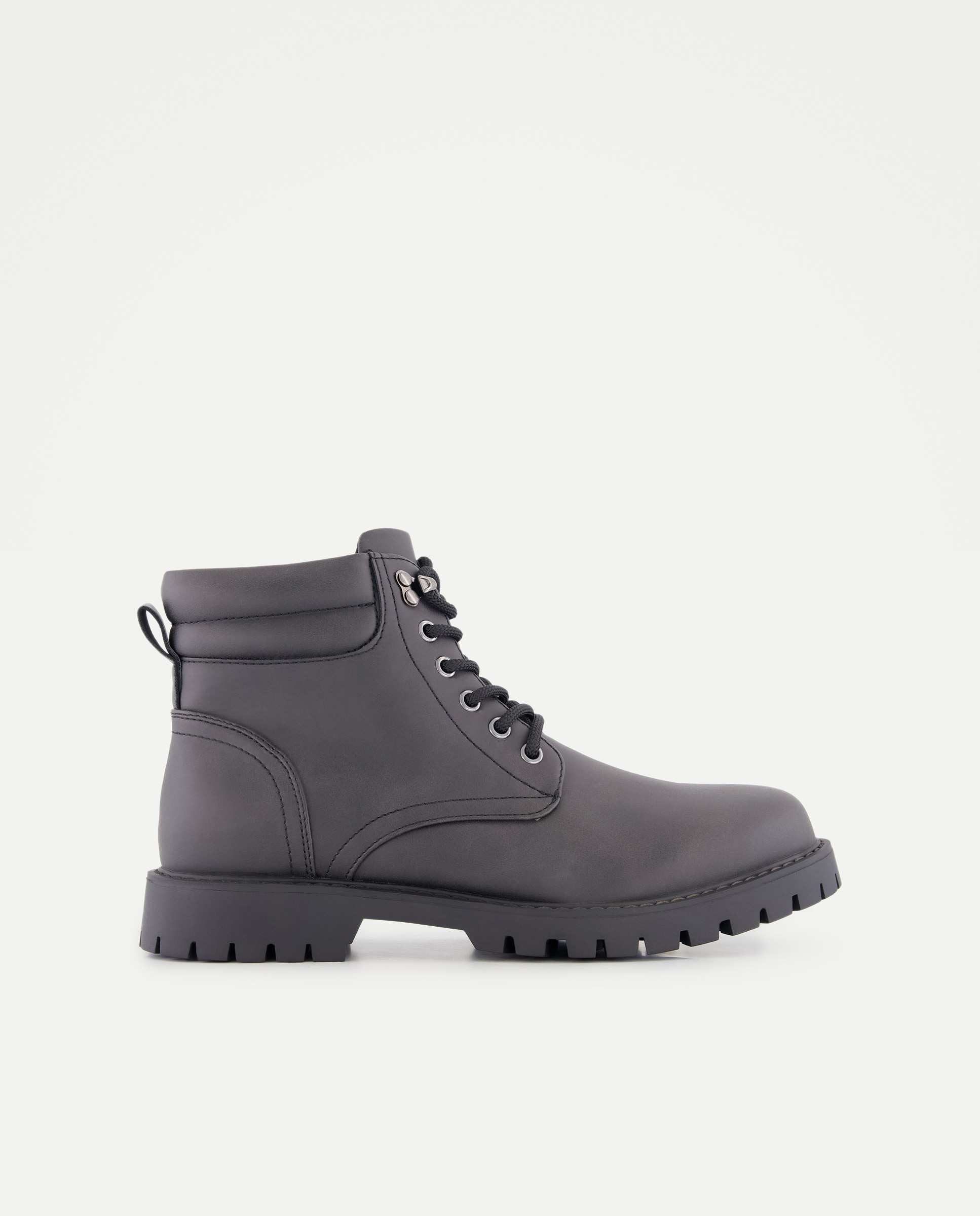 Botas altas de hombre con cierre de cordones - Green Coast - Negro Negro-1