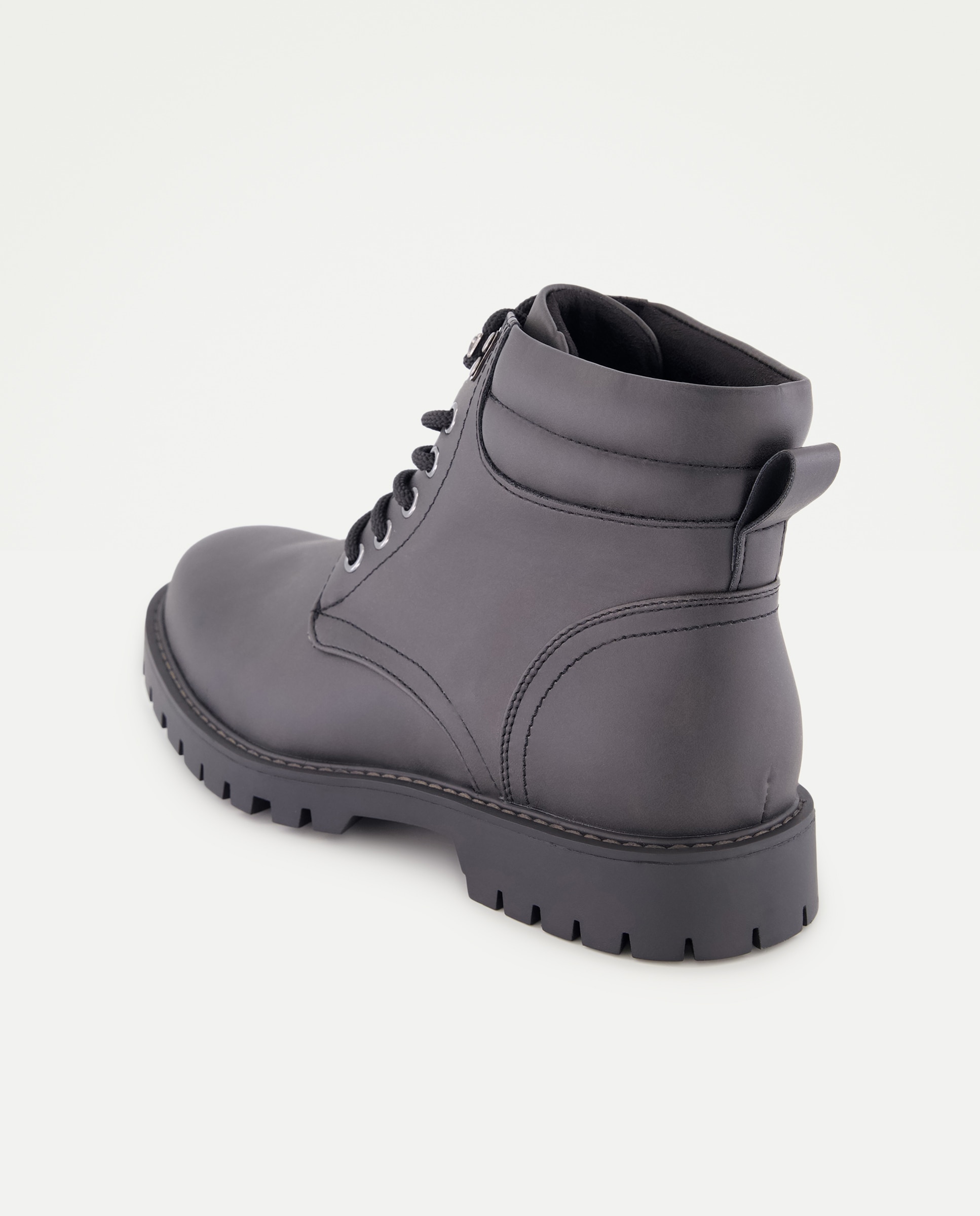 Botas altas de hombre con cierre de cordones - Green Coast - Negro Negro-3