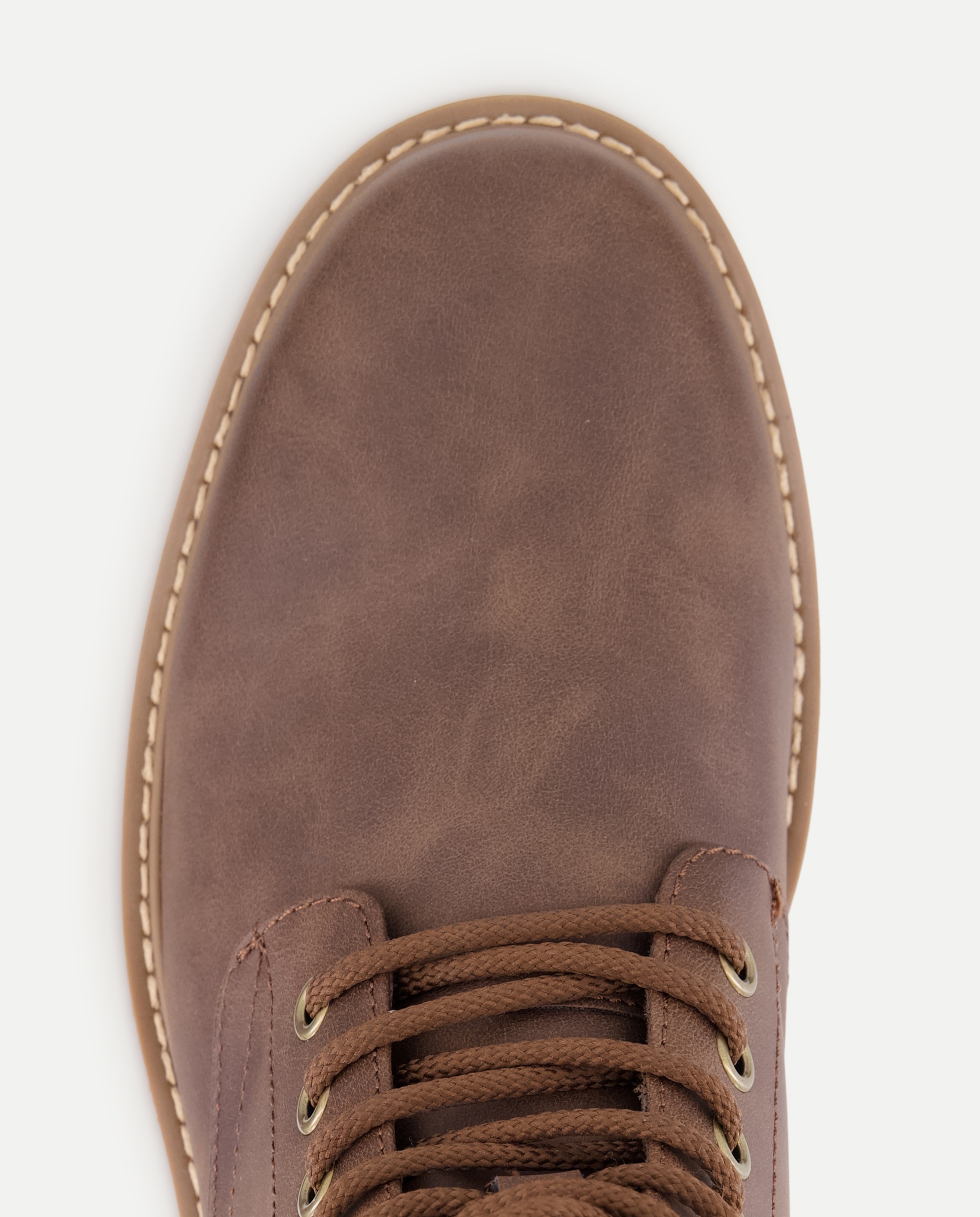 Botas Altas com Fecho de Atacadores Castanho-5