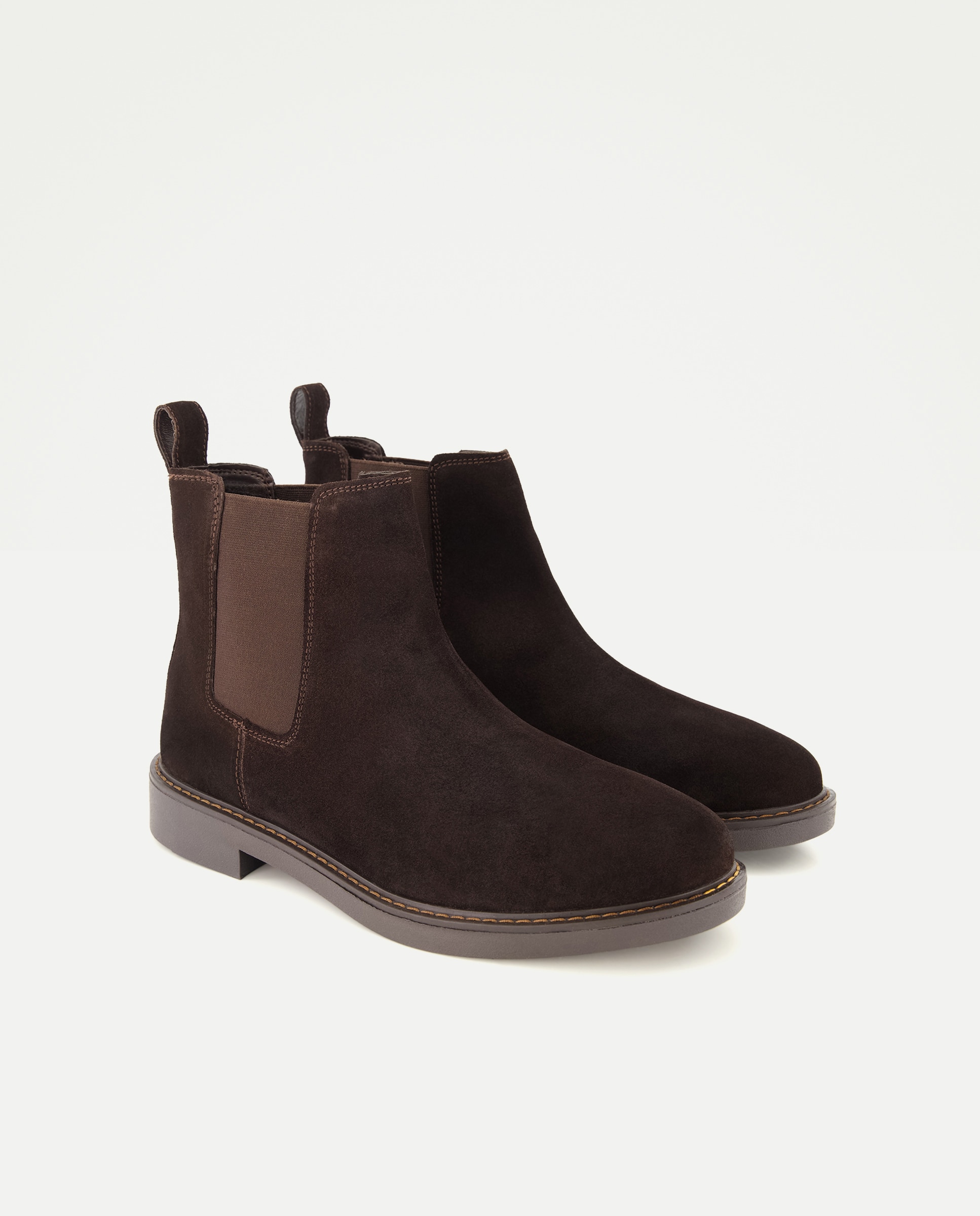 Botas em Pele Chelsea Castanho-2