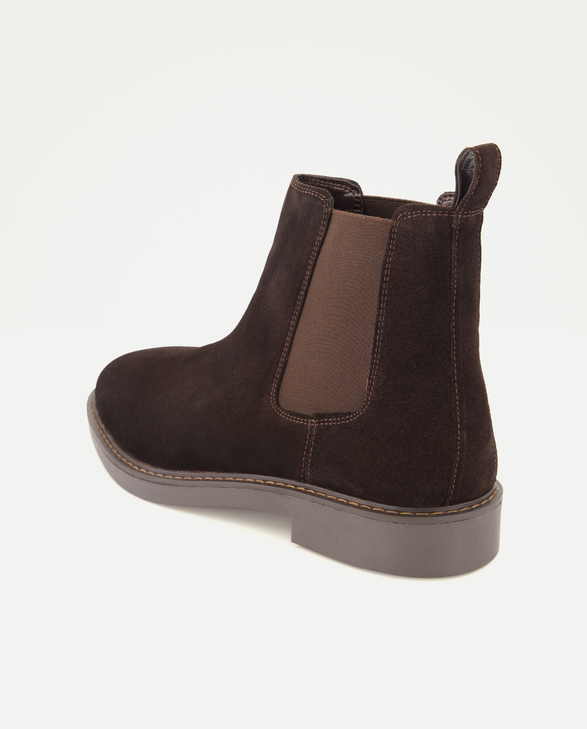Botas em Pele Chelsea Castanho-3