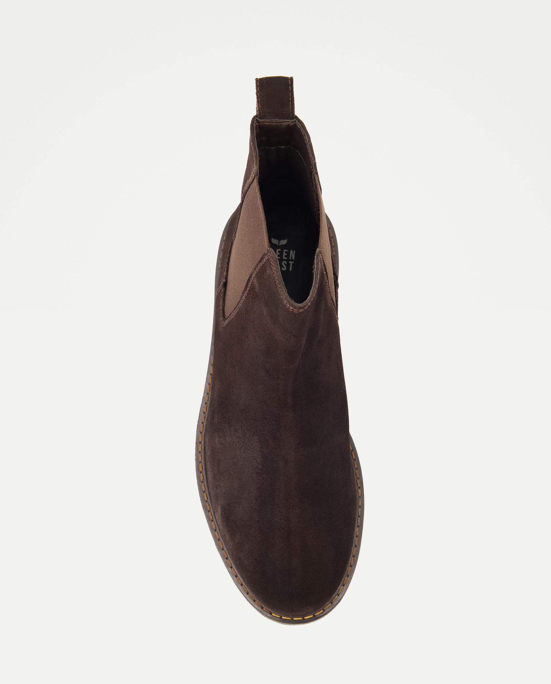 Botas em Pele Chelsea Castanho-4