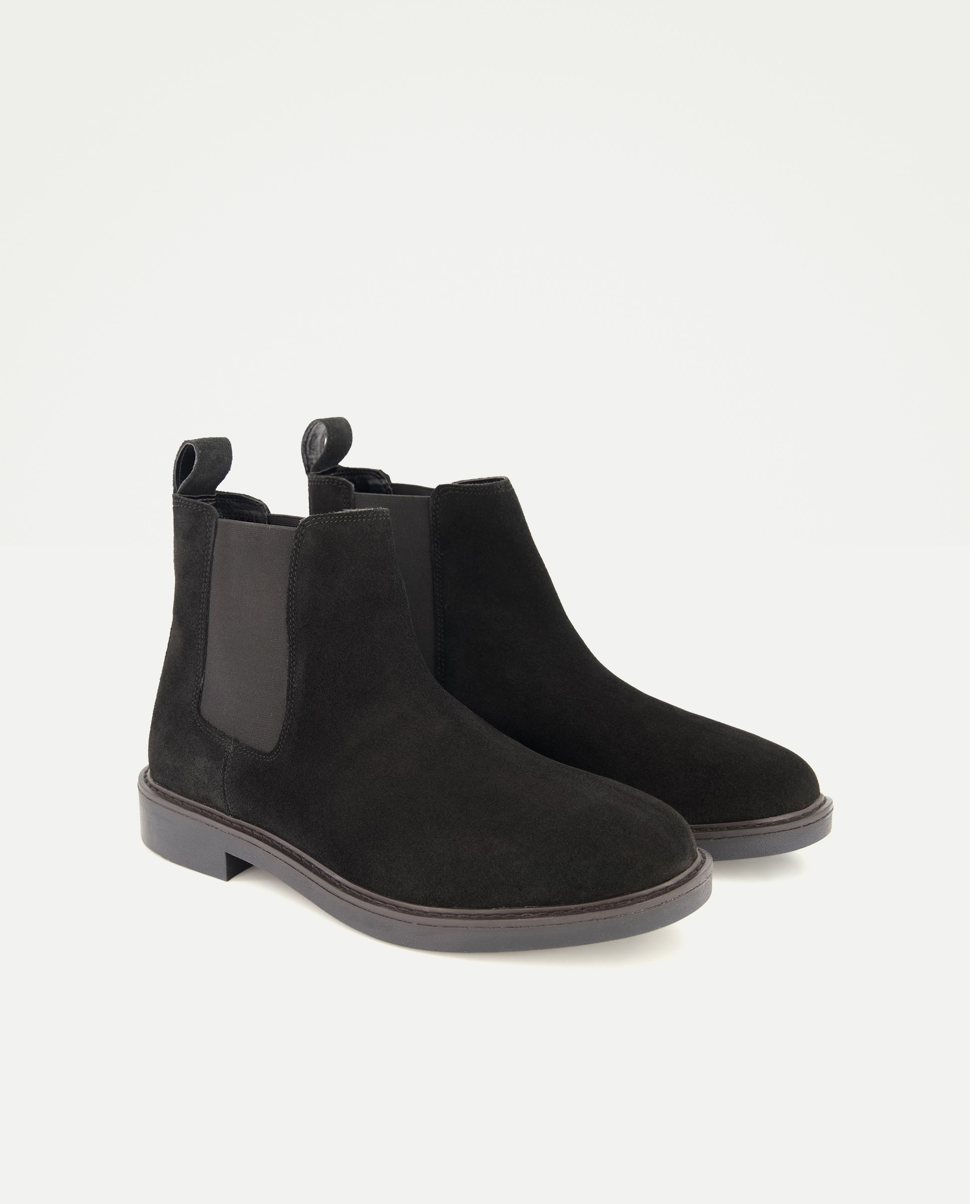Botas em Pele Chelsea Preto-2