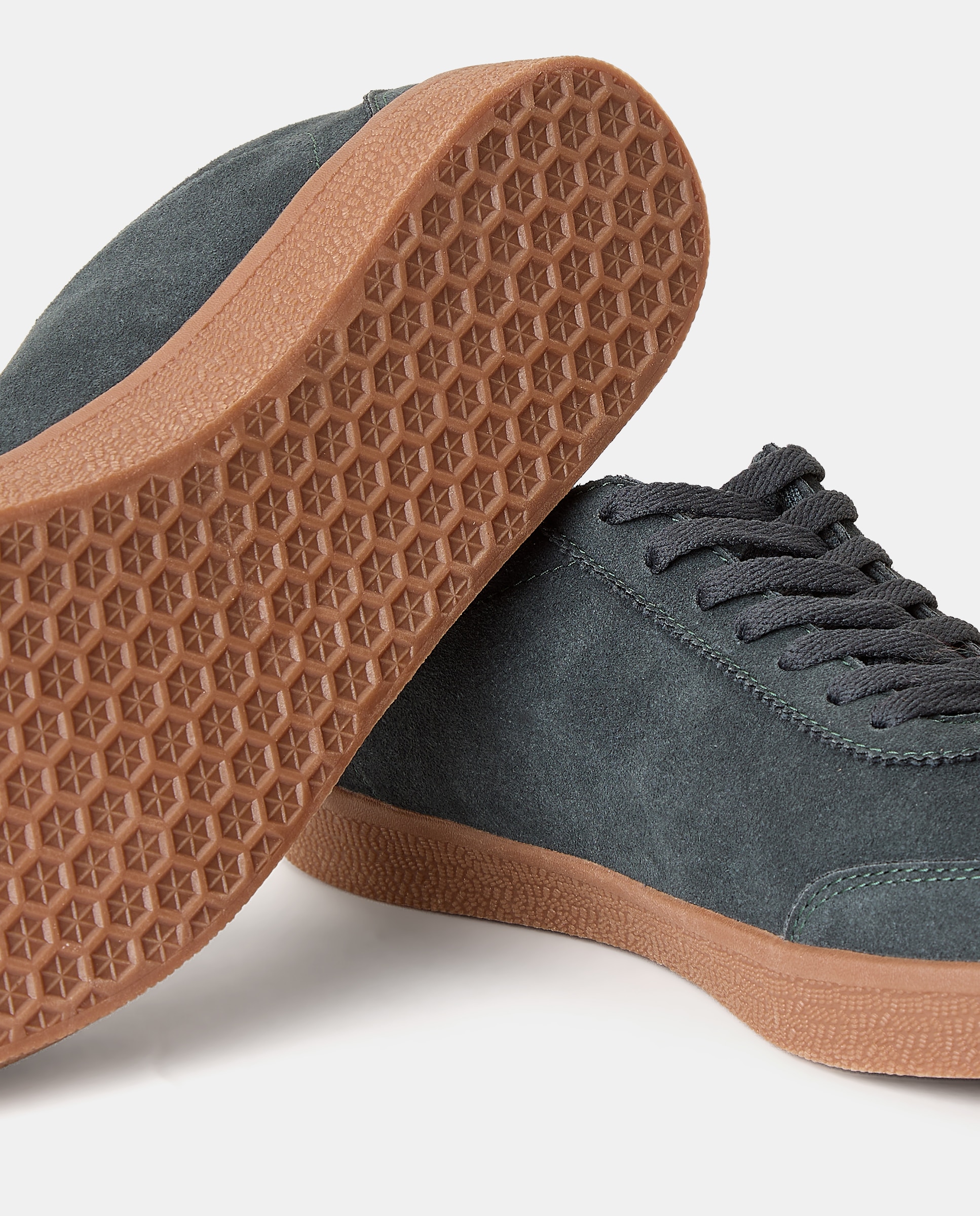 Sapatilhas Casual em Pele Cinzento-5