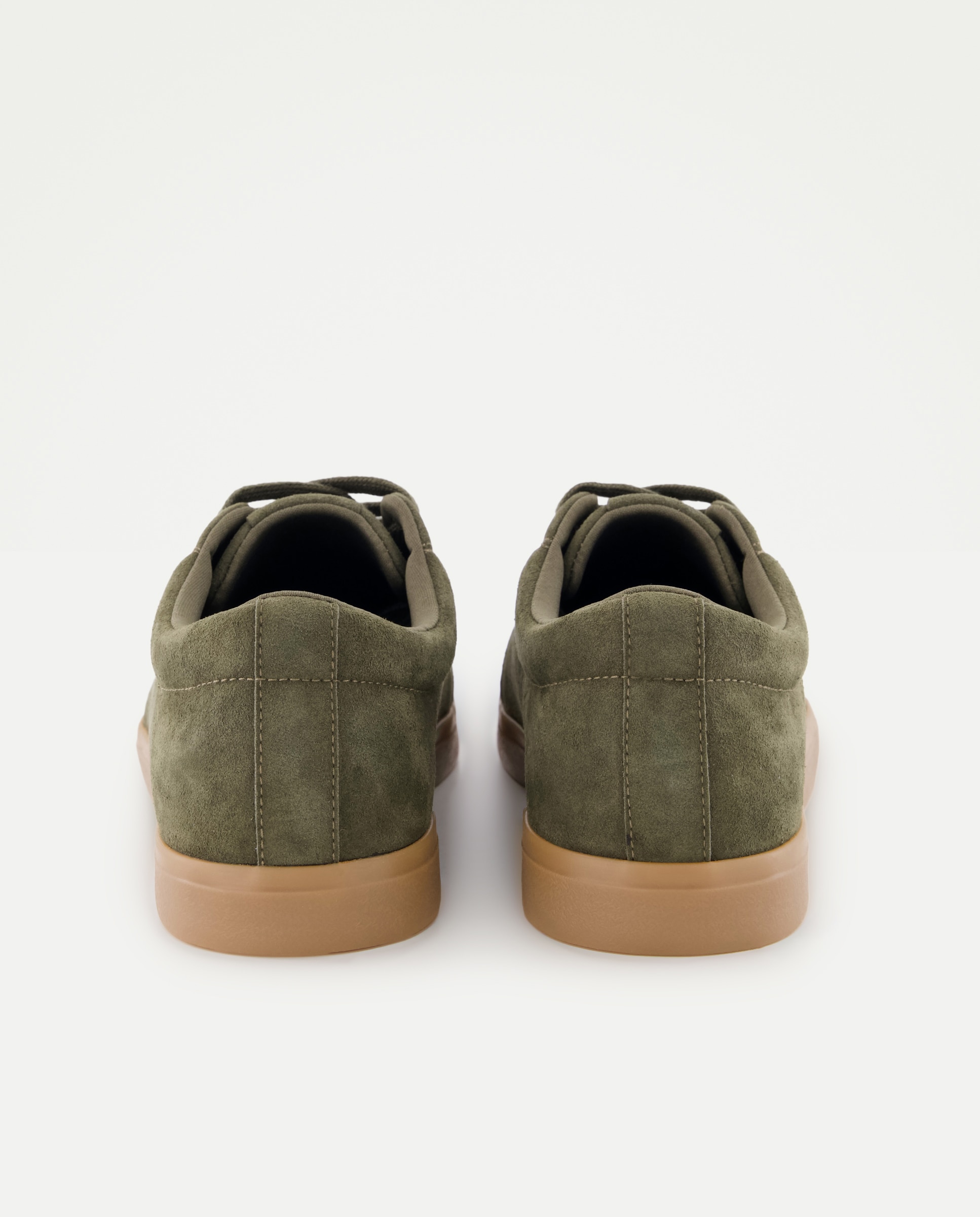 Zapatillas de piel serraje de hombre - Green Coast - Verde Verde-3