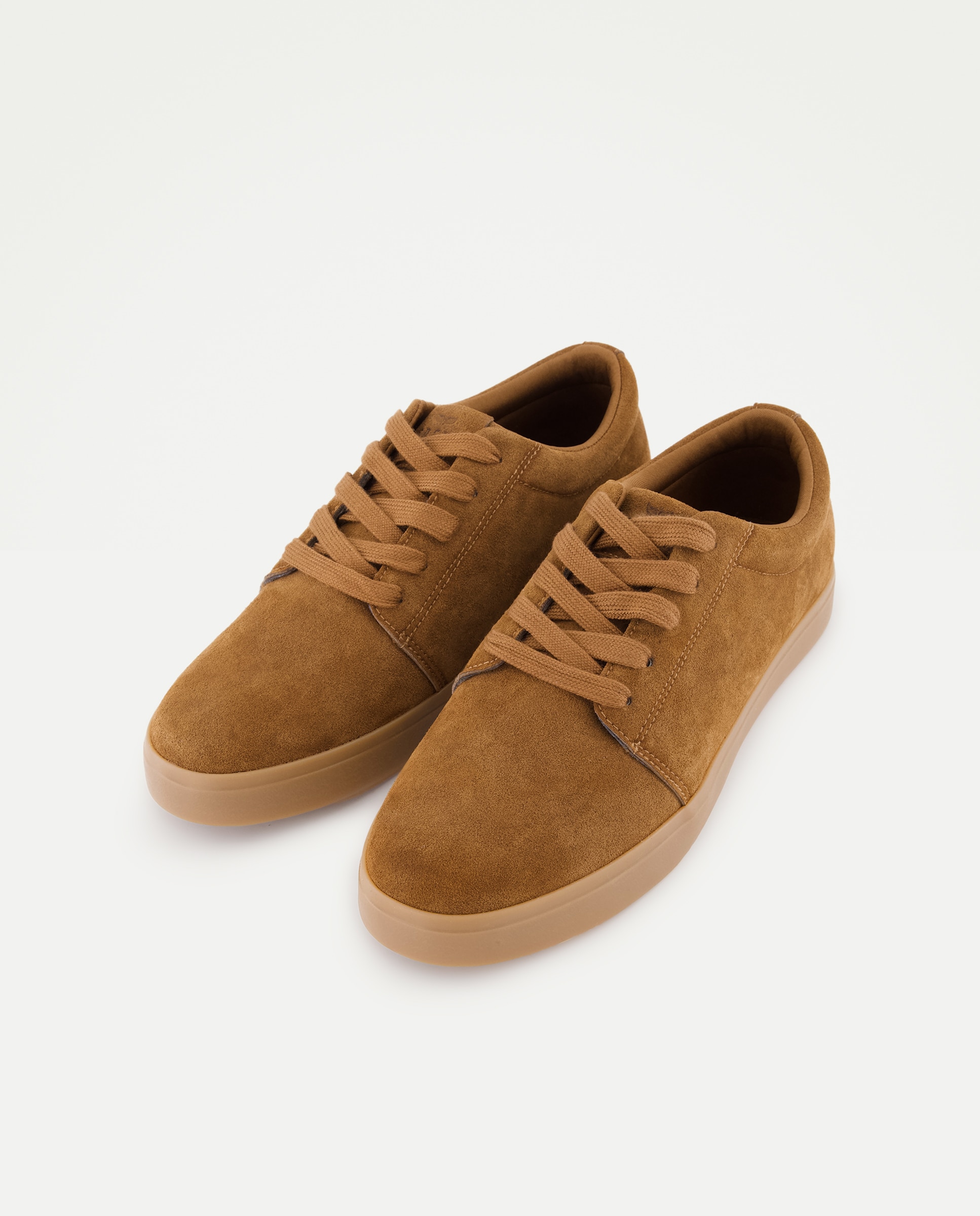 Zapatillas de piel serraje de hombre - Green Coast - Marrón Marrón-2