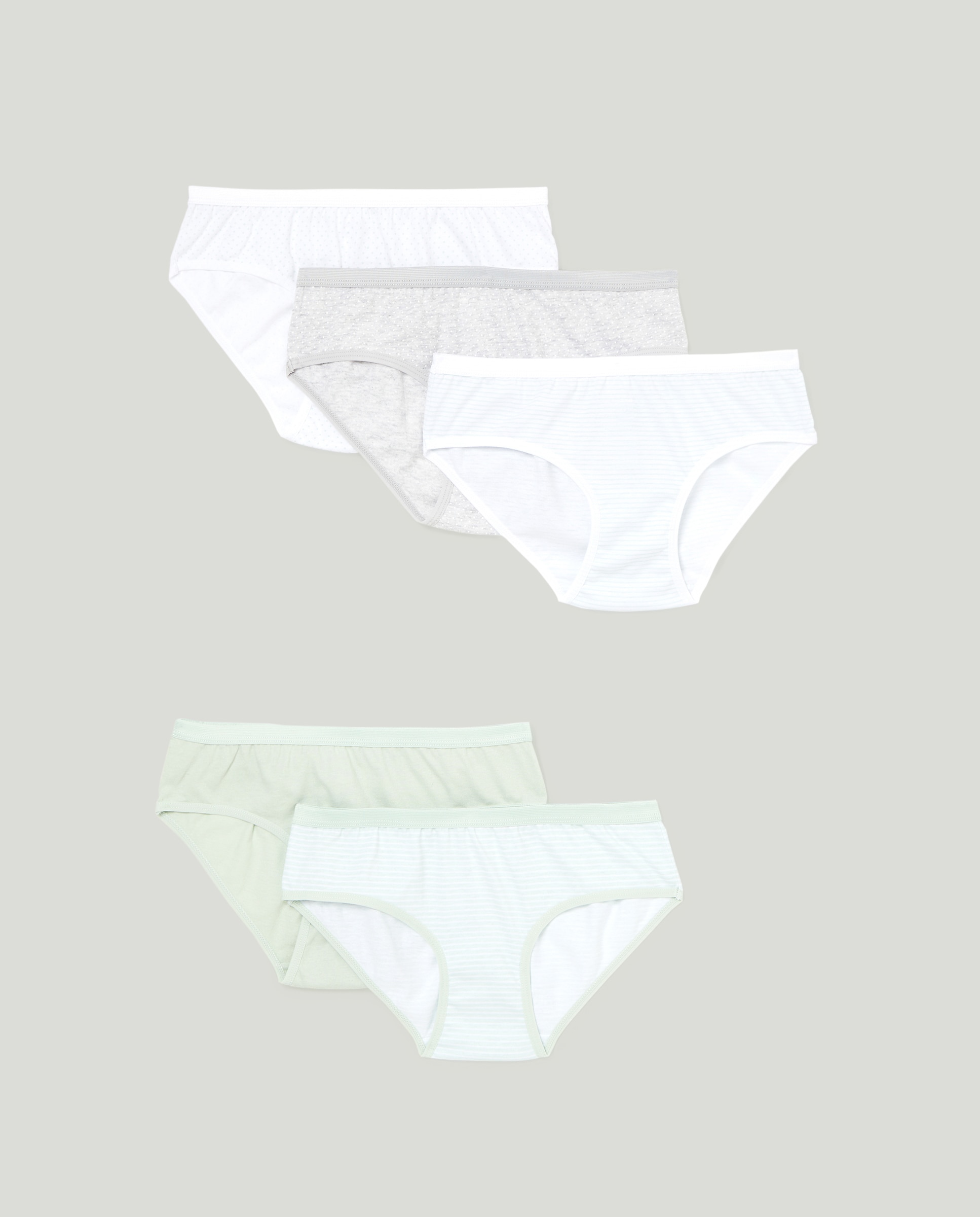 Imagen 0 de Pack 5 bragas cinturilla elastica de niña