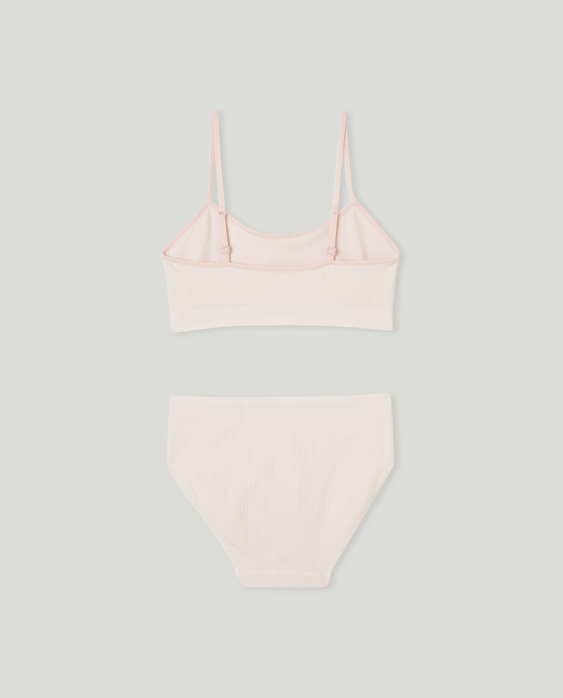 Conjunto de niña de braguitas y top Rosa-2