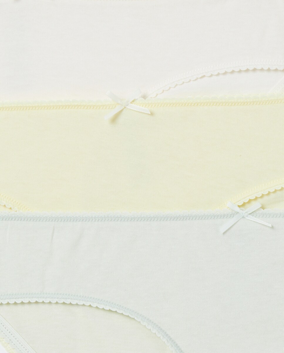 Pack 5 bragas fantasíade niña Blanco-3