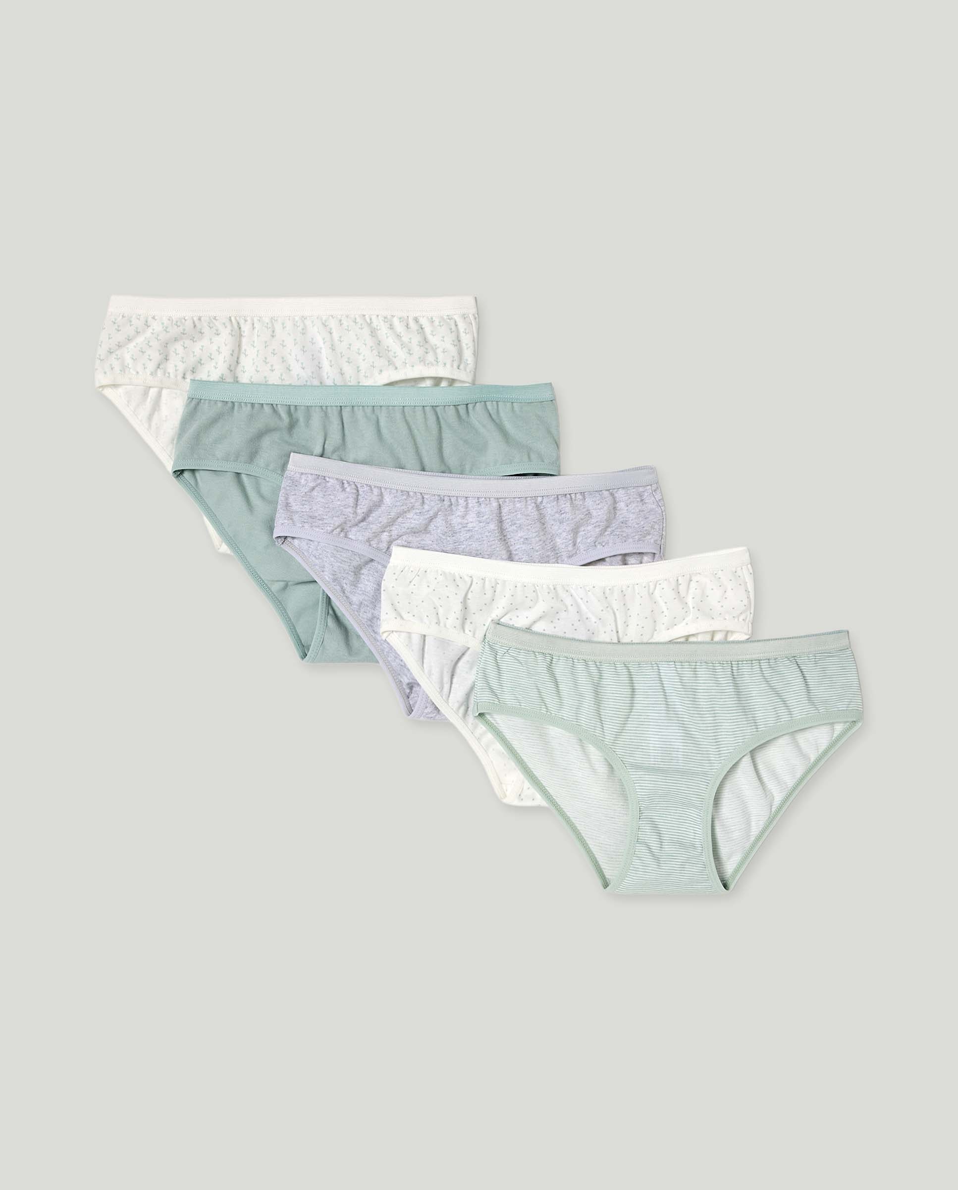 Imagen 0 de Pack de 5 braguitas de niña con cinturilla