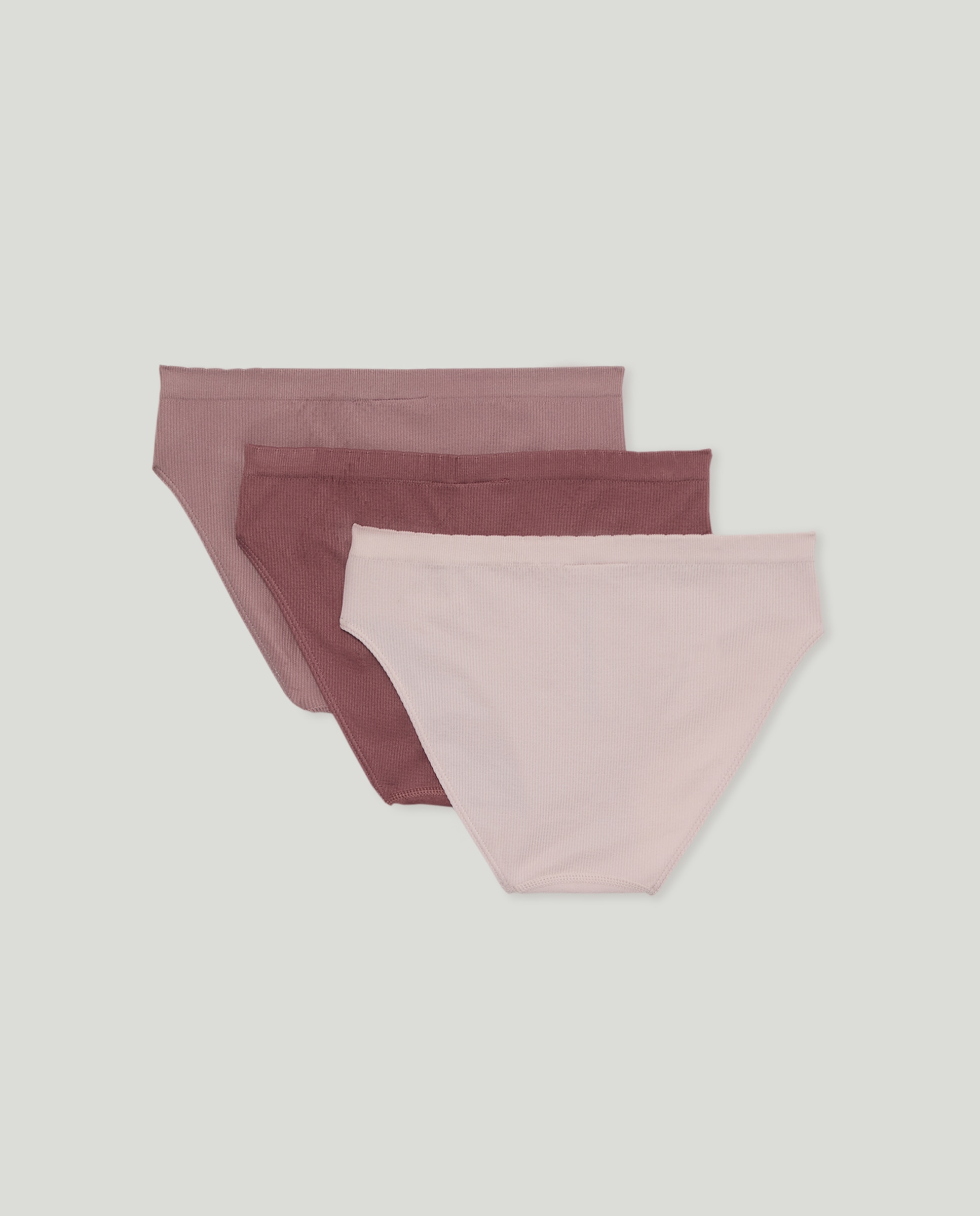 Pack de 3 braguitas de niña de canalé 200 Rosa-2