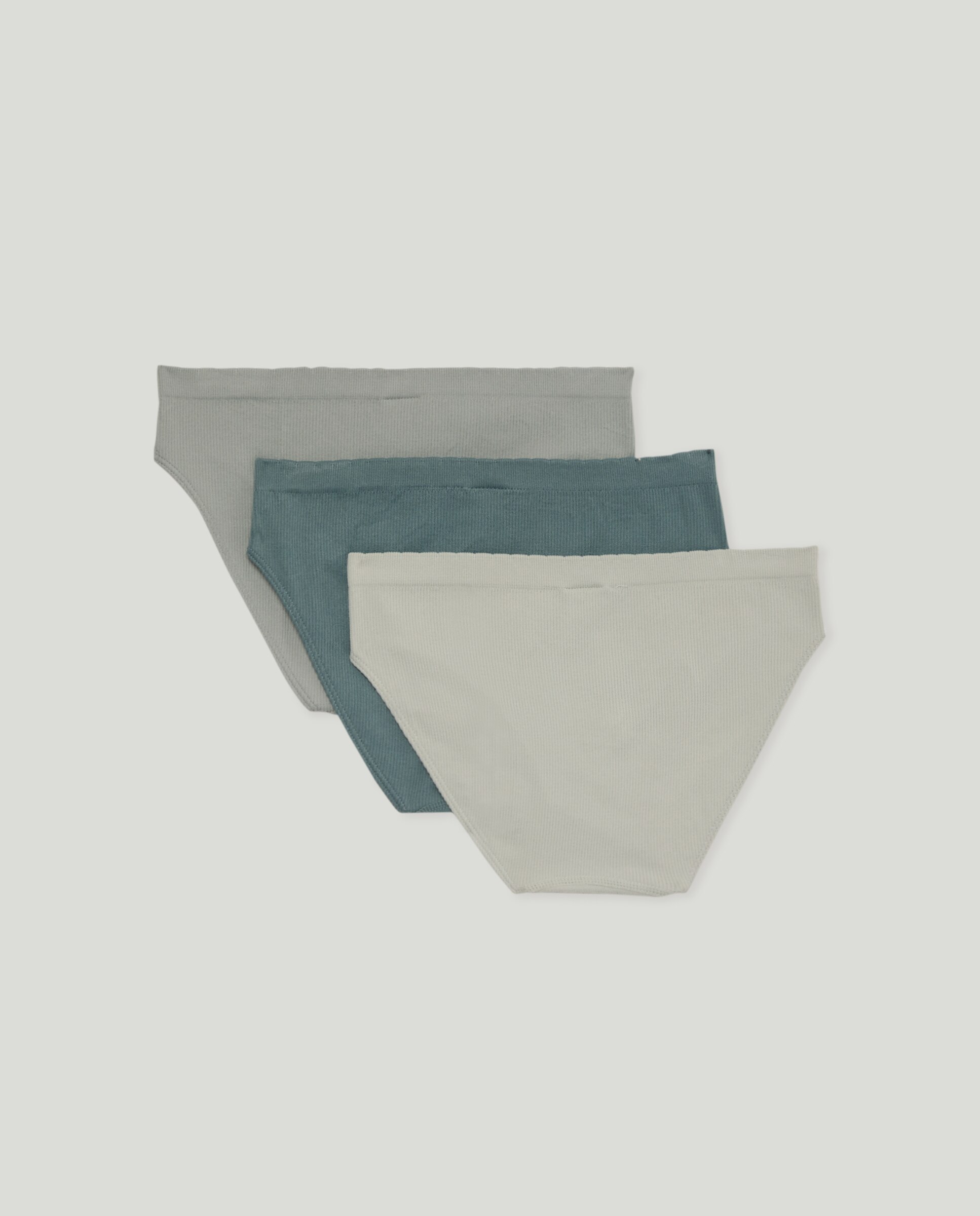 Pack de 3 braguitas de niña de canalé 500 VERDE-2