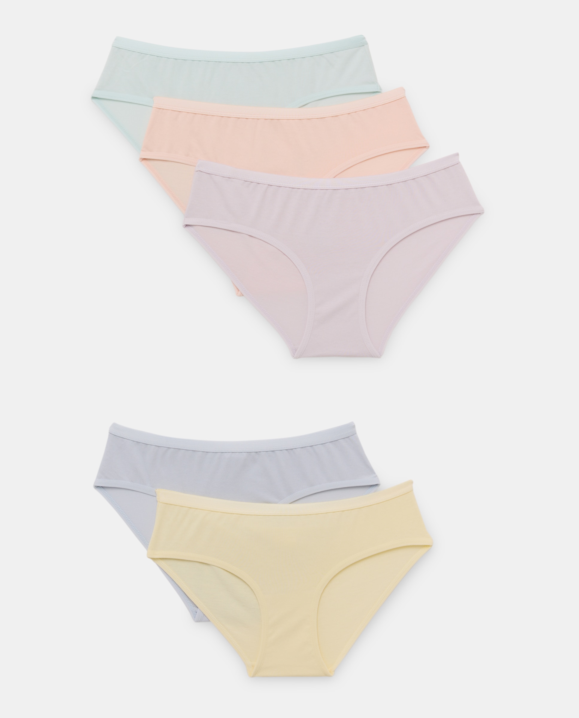 Imagen 0 de Pack de 5 braguitas de niña con cinturilla
