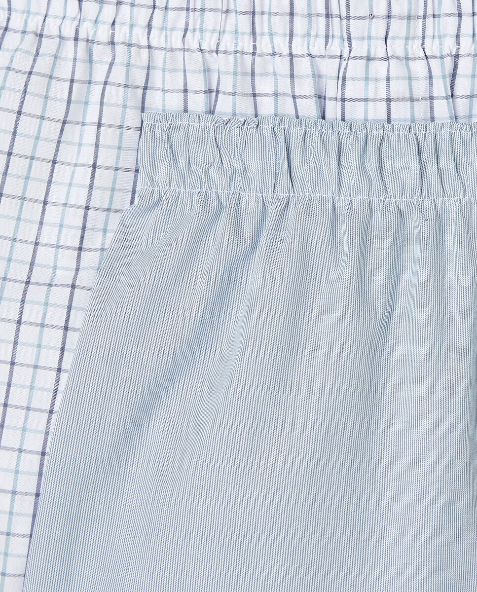 Pack 2 de niño boxer popelin de niño Verde-3