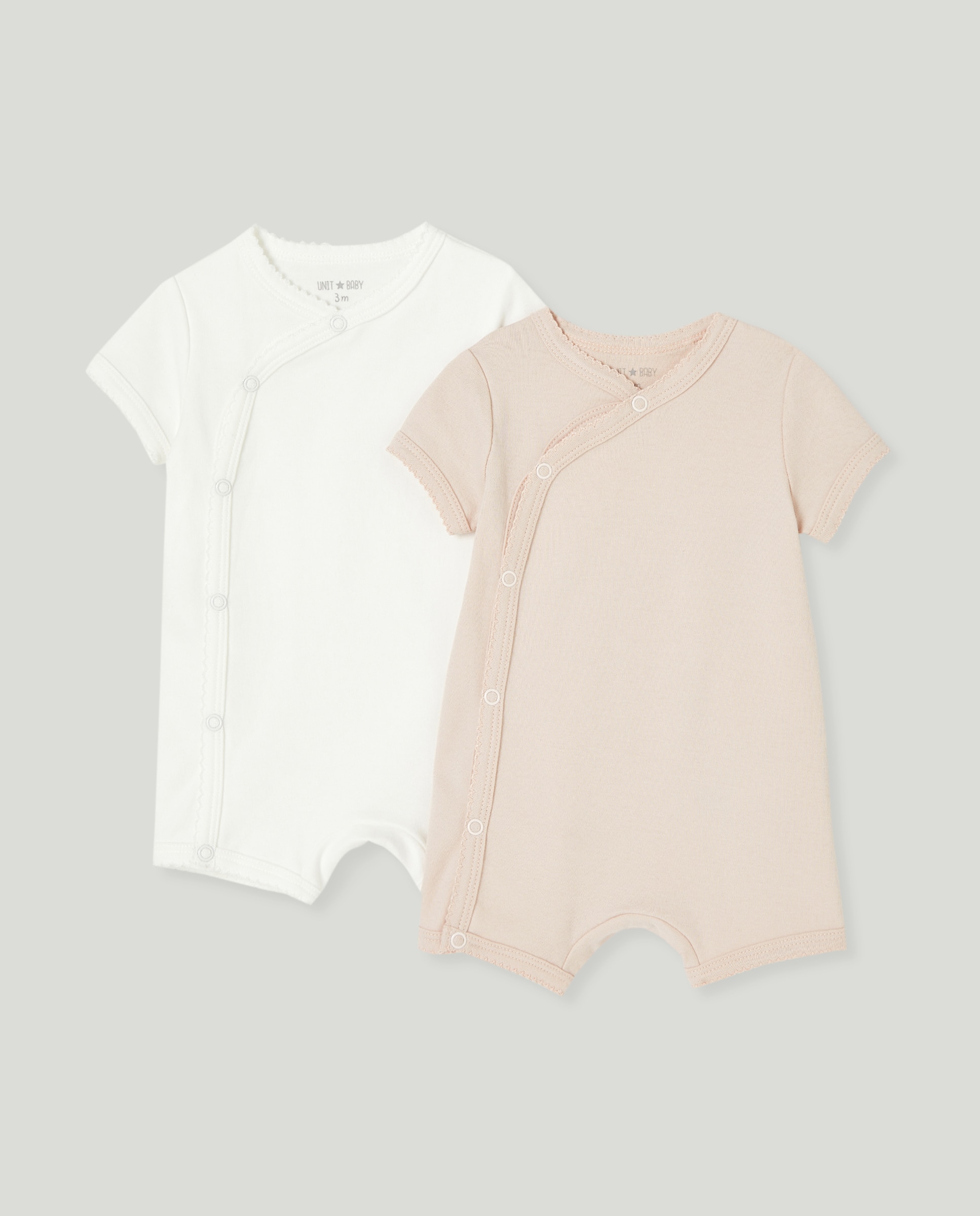 Imagen 0 de Pack 2  pijamas de bebé manga corta cruzado