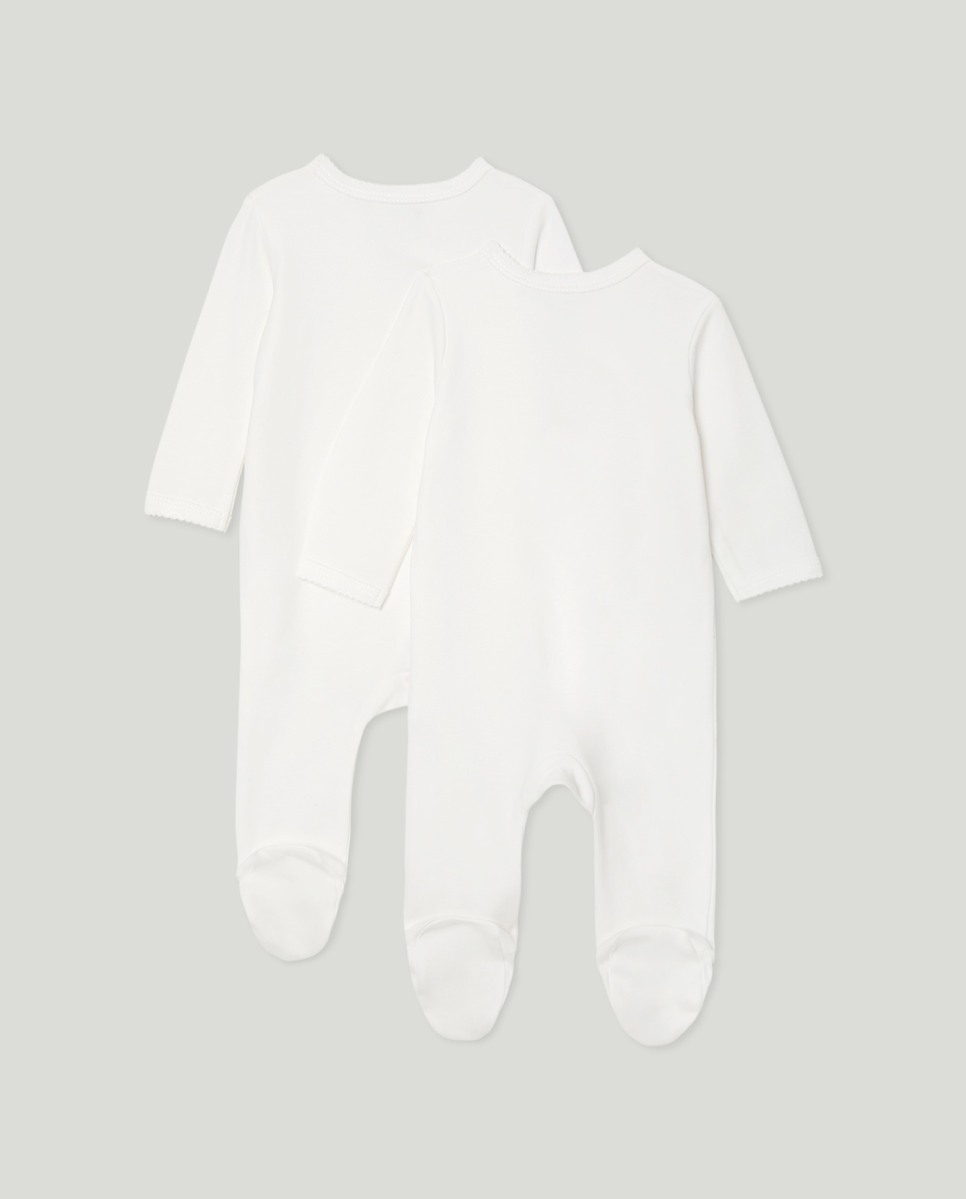 Pack de 2 pijamas de bebé manga larga 120 Crudo-2