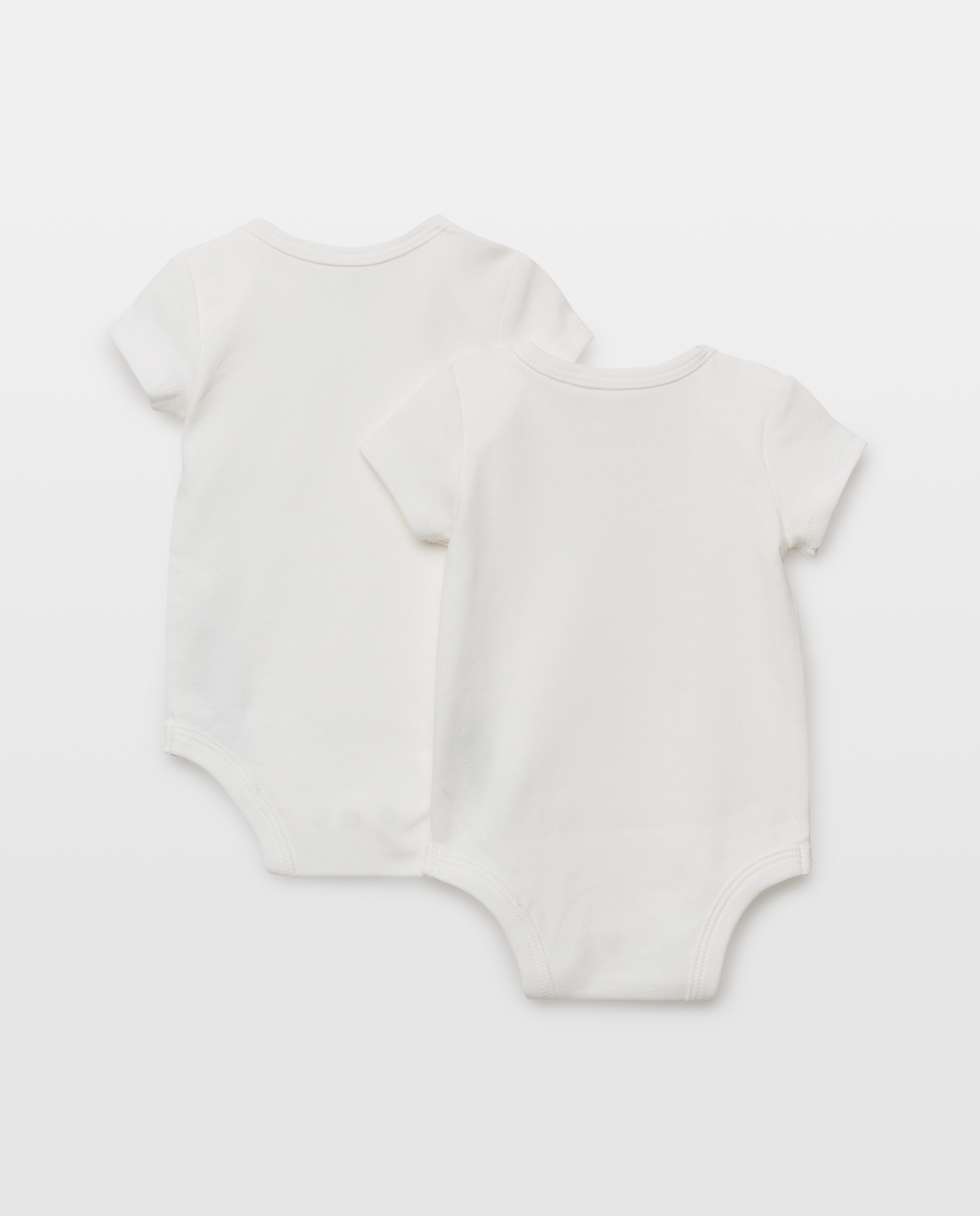 Pack 2 bodies de bebé manga corta cuello americano 120 Crudo-2