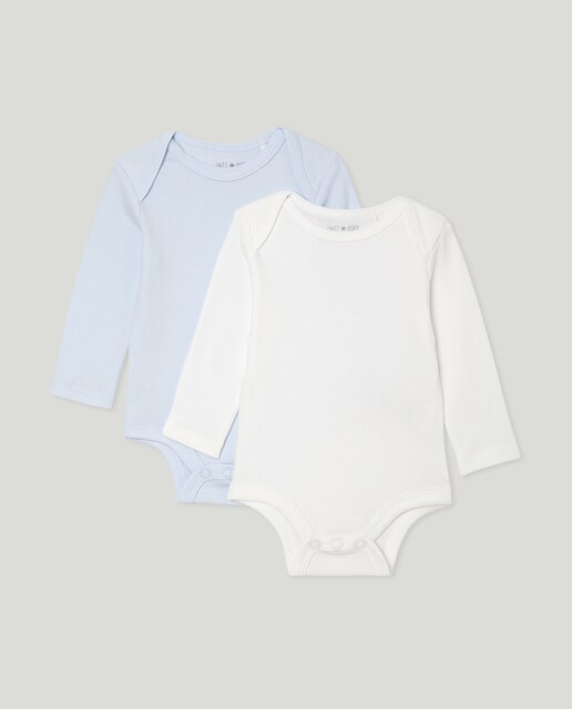 Imagen 0 de Pack de 2 bodies de bebé de manga larga cerrado