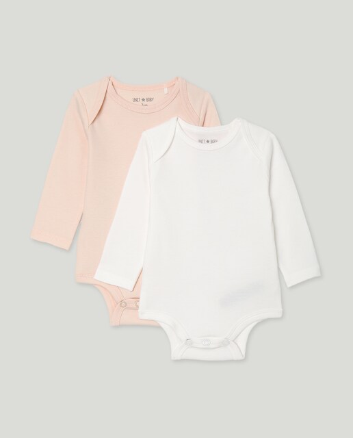 Imagen 0 de Pack de 2 bodies de bebé de manga larga cerrado