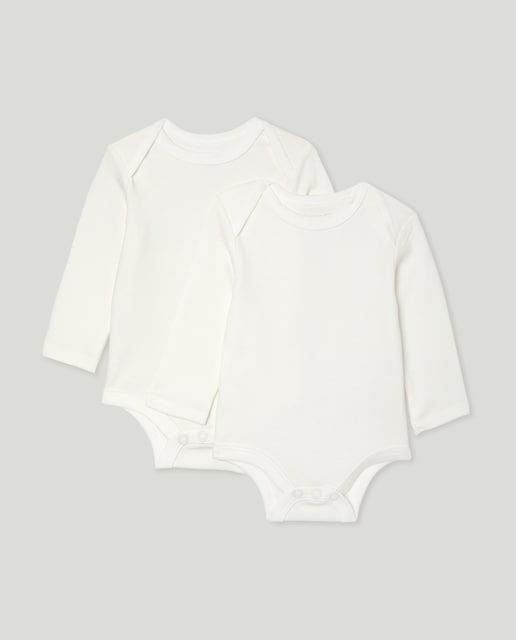 Imagen 0 de Pack de 2 bodies de bebé de manga larga cerrado