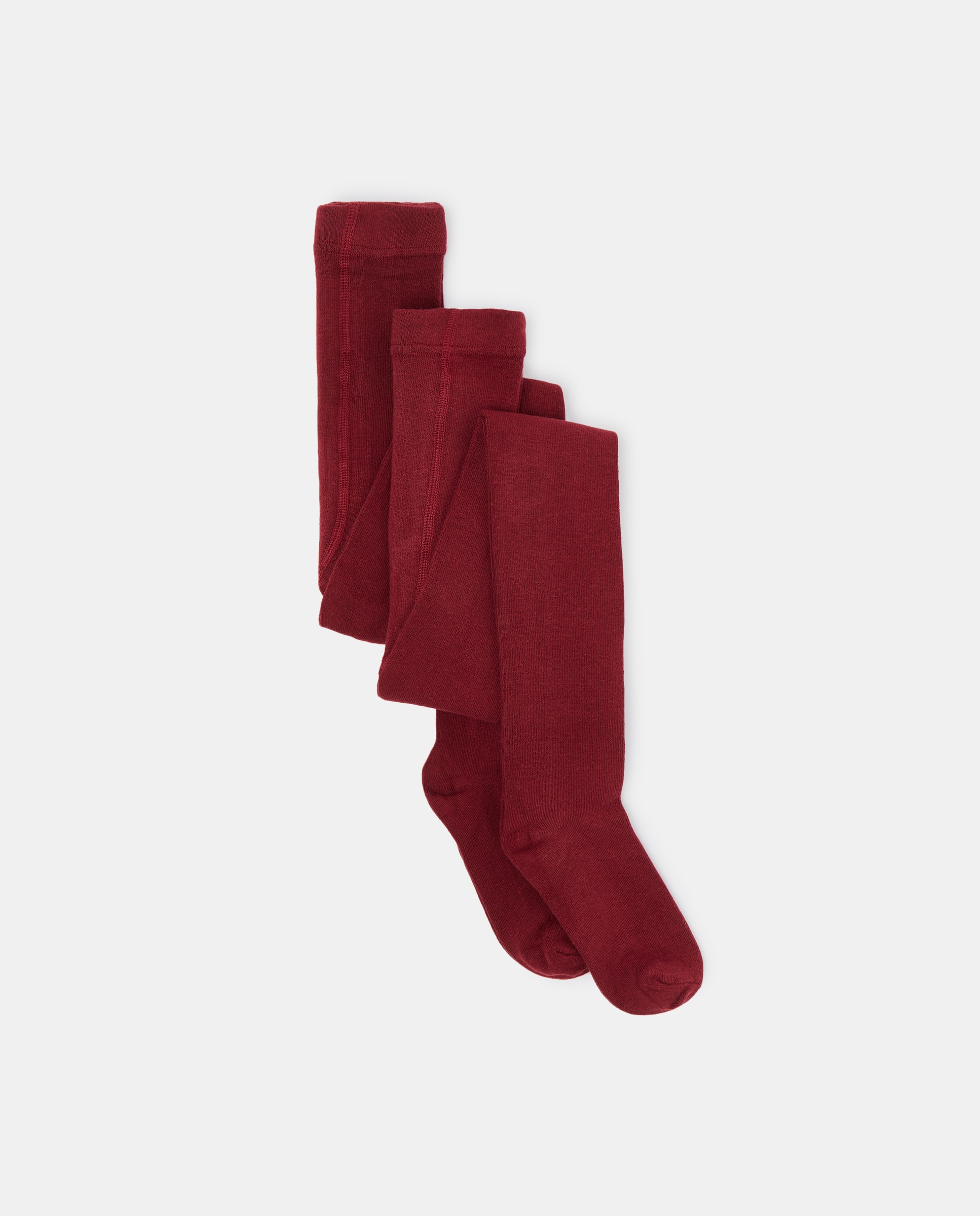 Pack de 2 leotardos infantiles lisos Granate-1