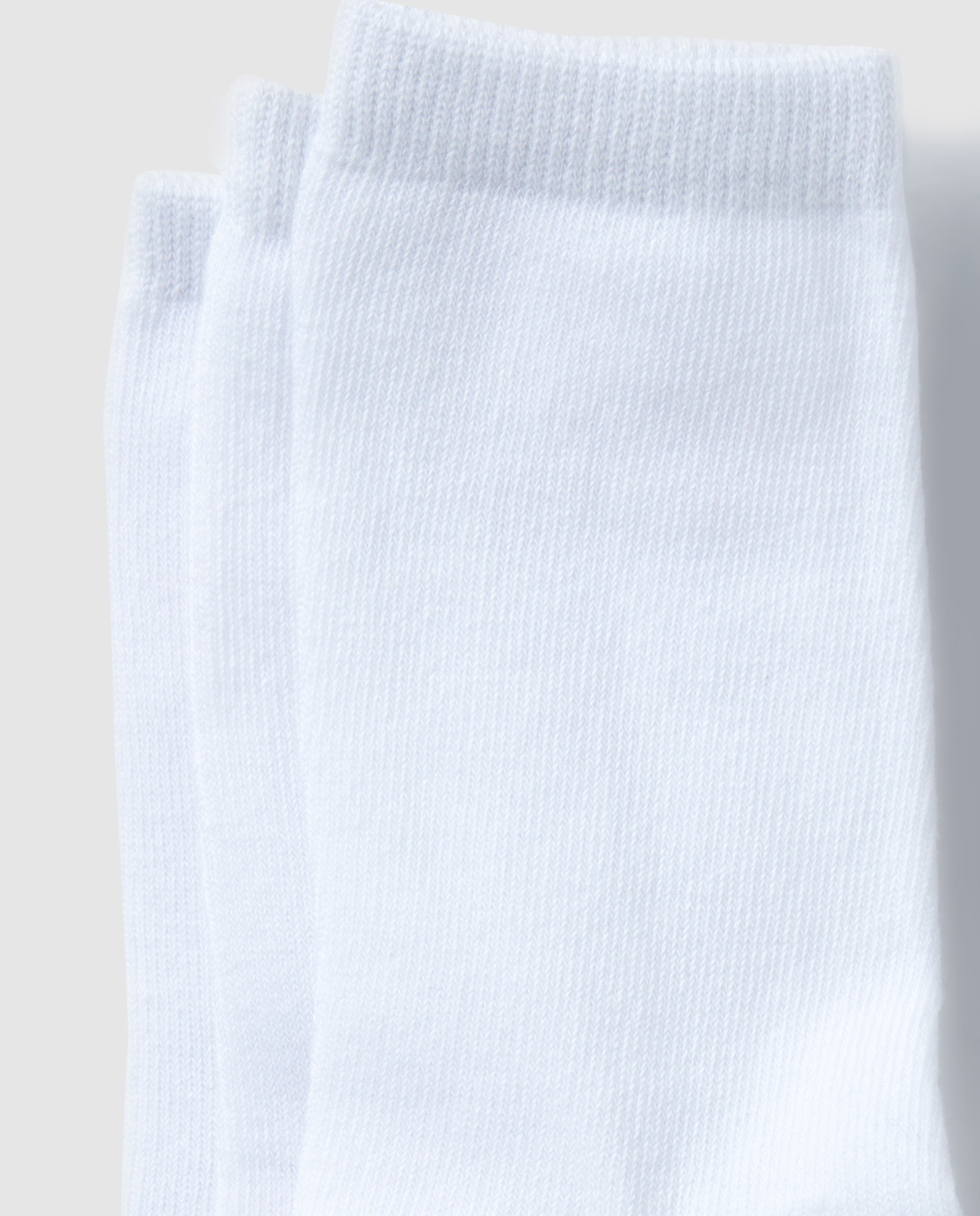 Pack 3 calcetines lisos infantiles Blanco-2