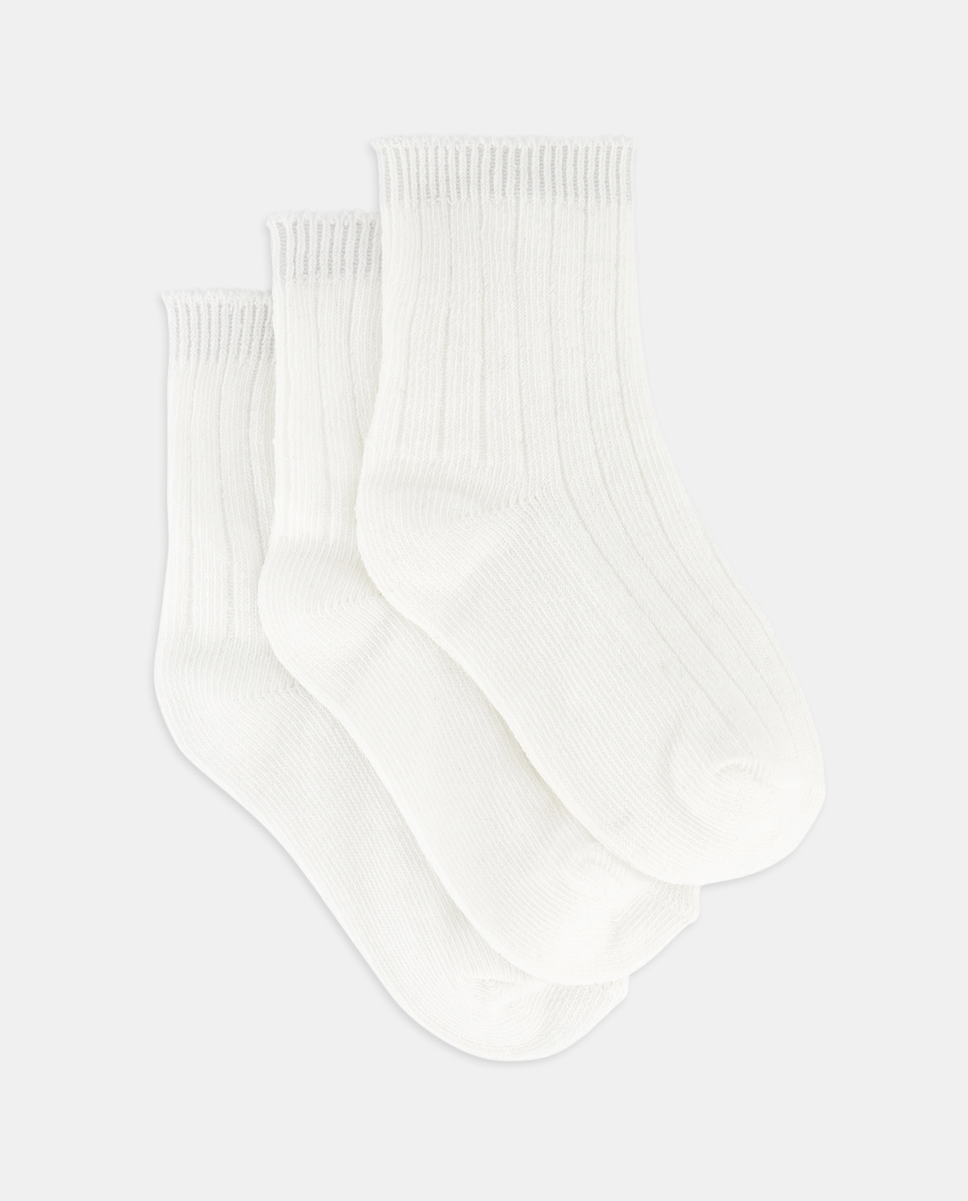 Imagen 0 de Pack de 3 calcetines de bebé de canalé