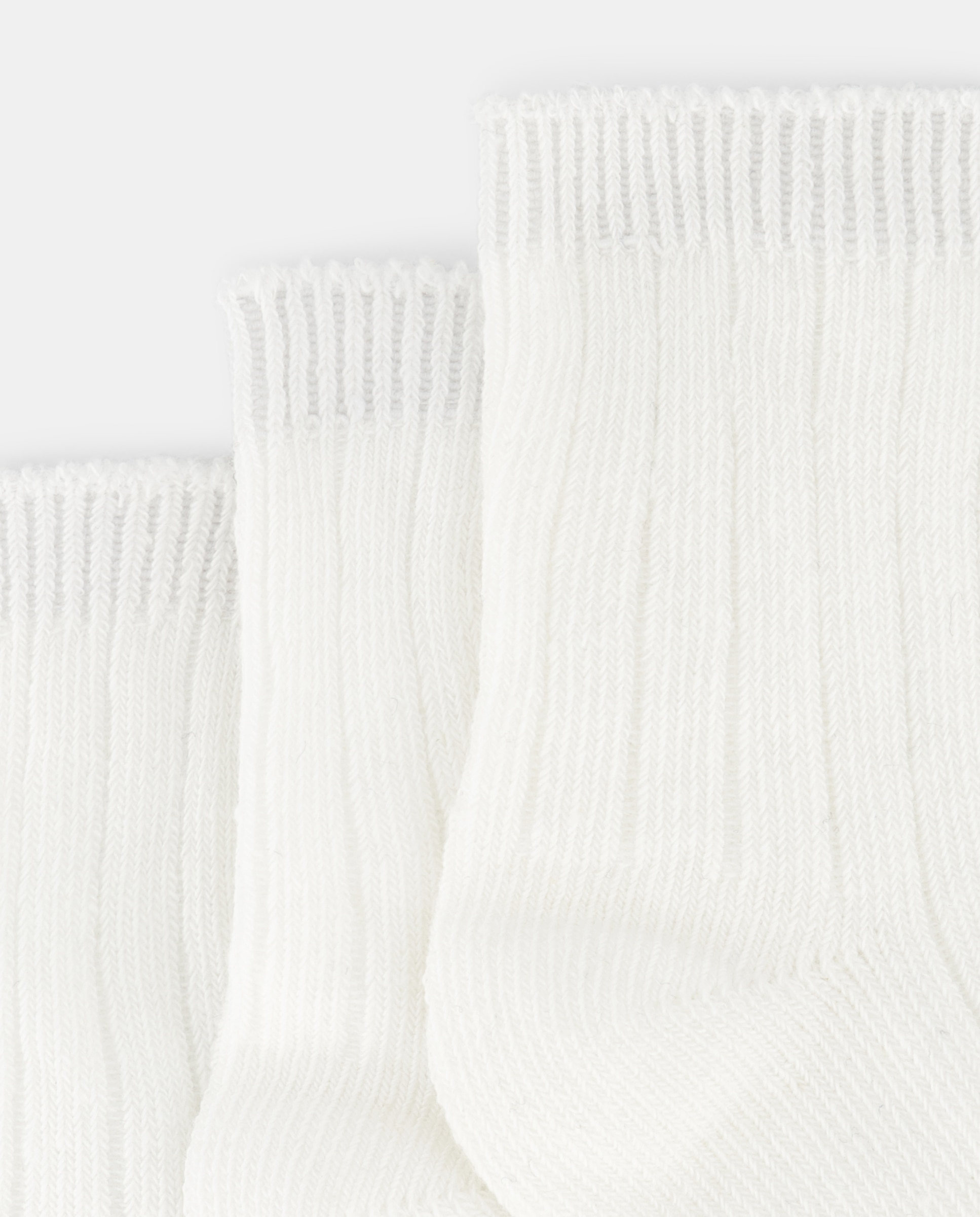 Pack de 3 calcetines de bebé de canalé Crudo-2