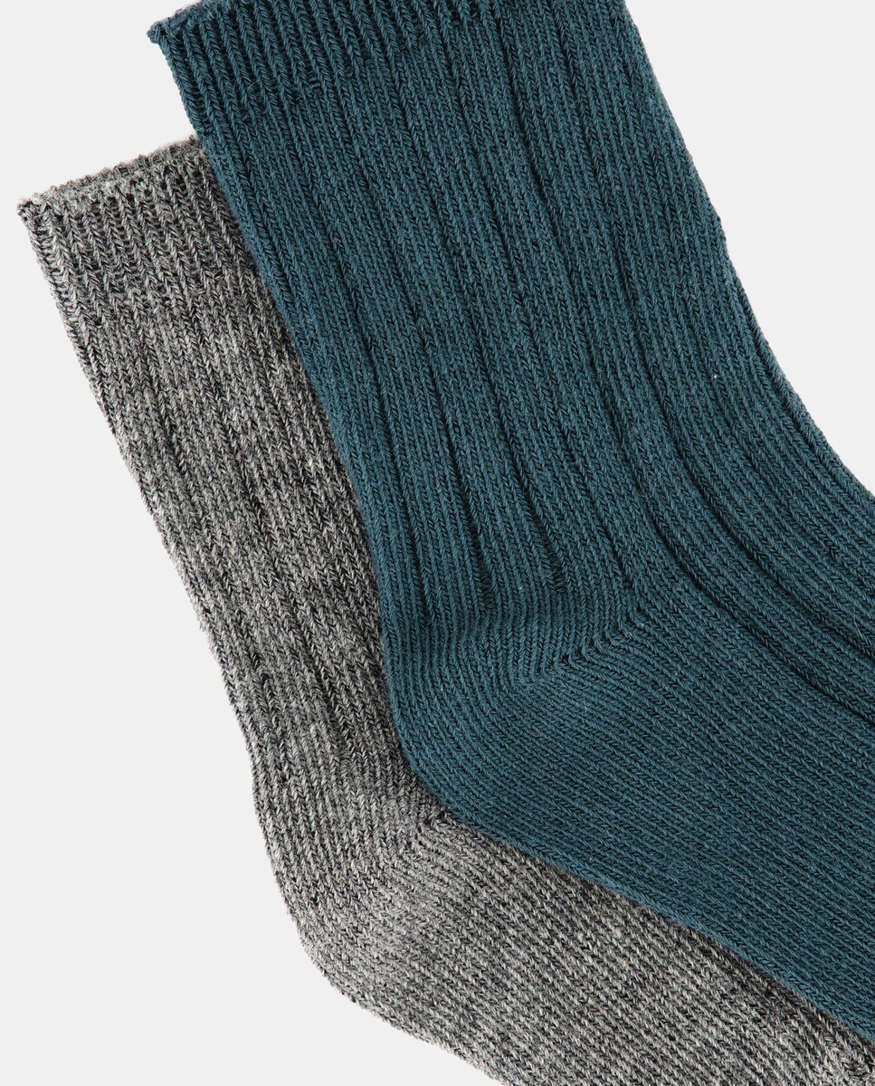 Pack de 2 medias de bebé de canalé Esmeralda-2