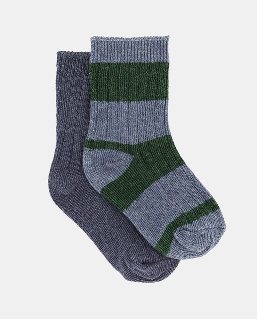 Imagen 0 de Pack de 2 medias de bebé de canalé