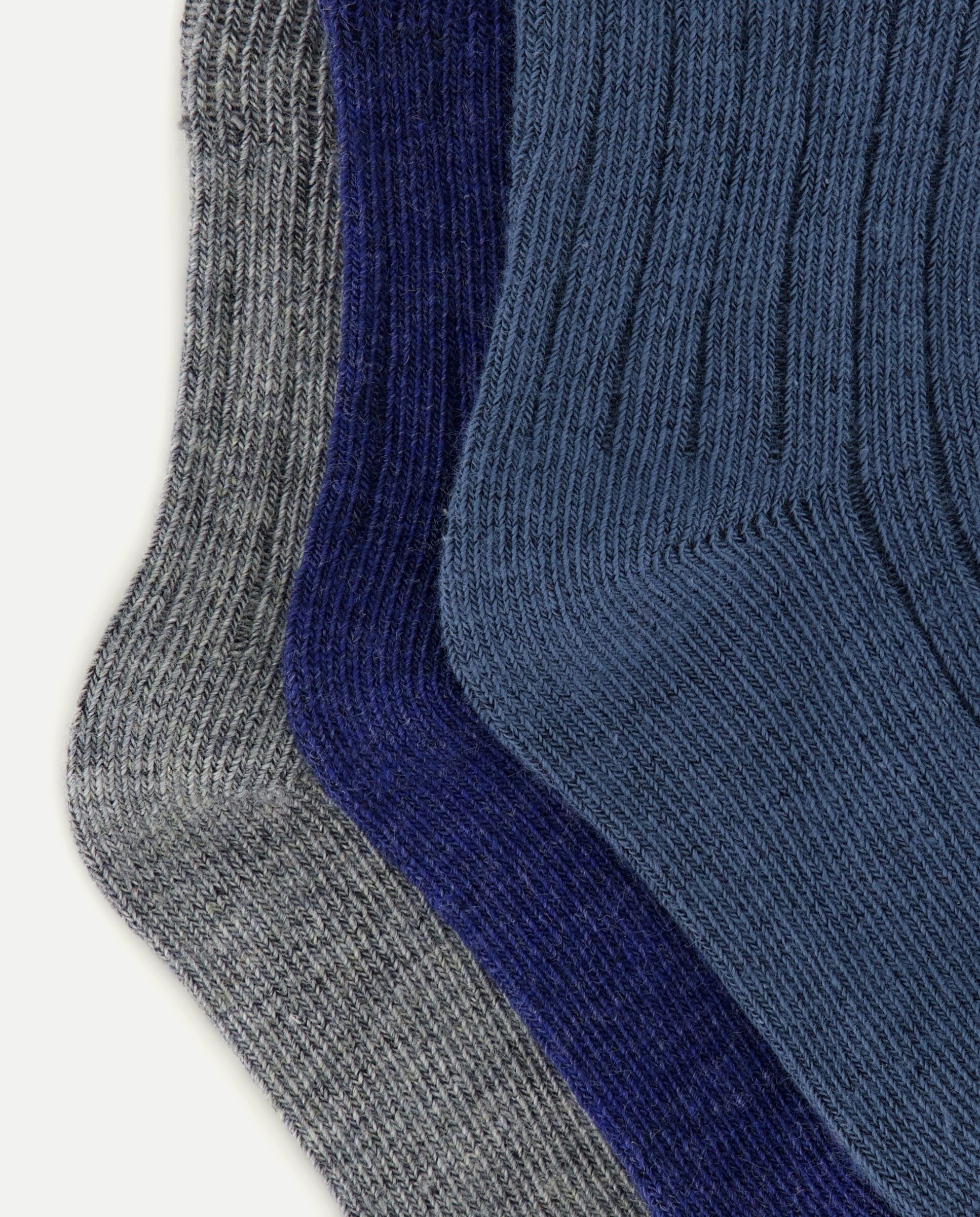 Pack de 3 calcetines de bebé 400 Azul-2