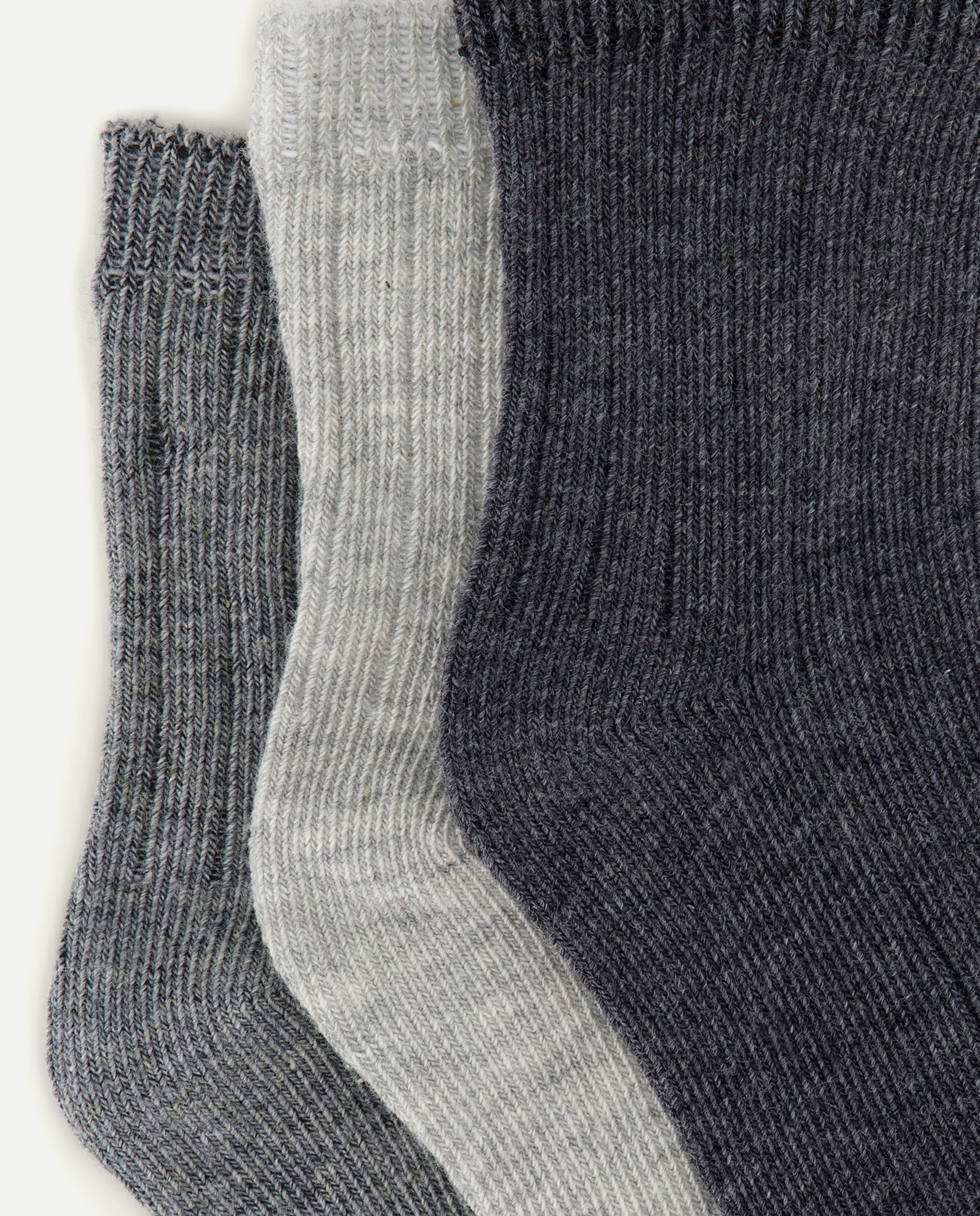 Pack de 3 calcetines de bebé 820 Gris medio-2