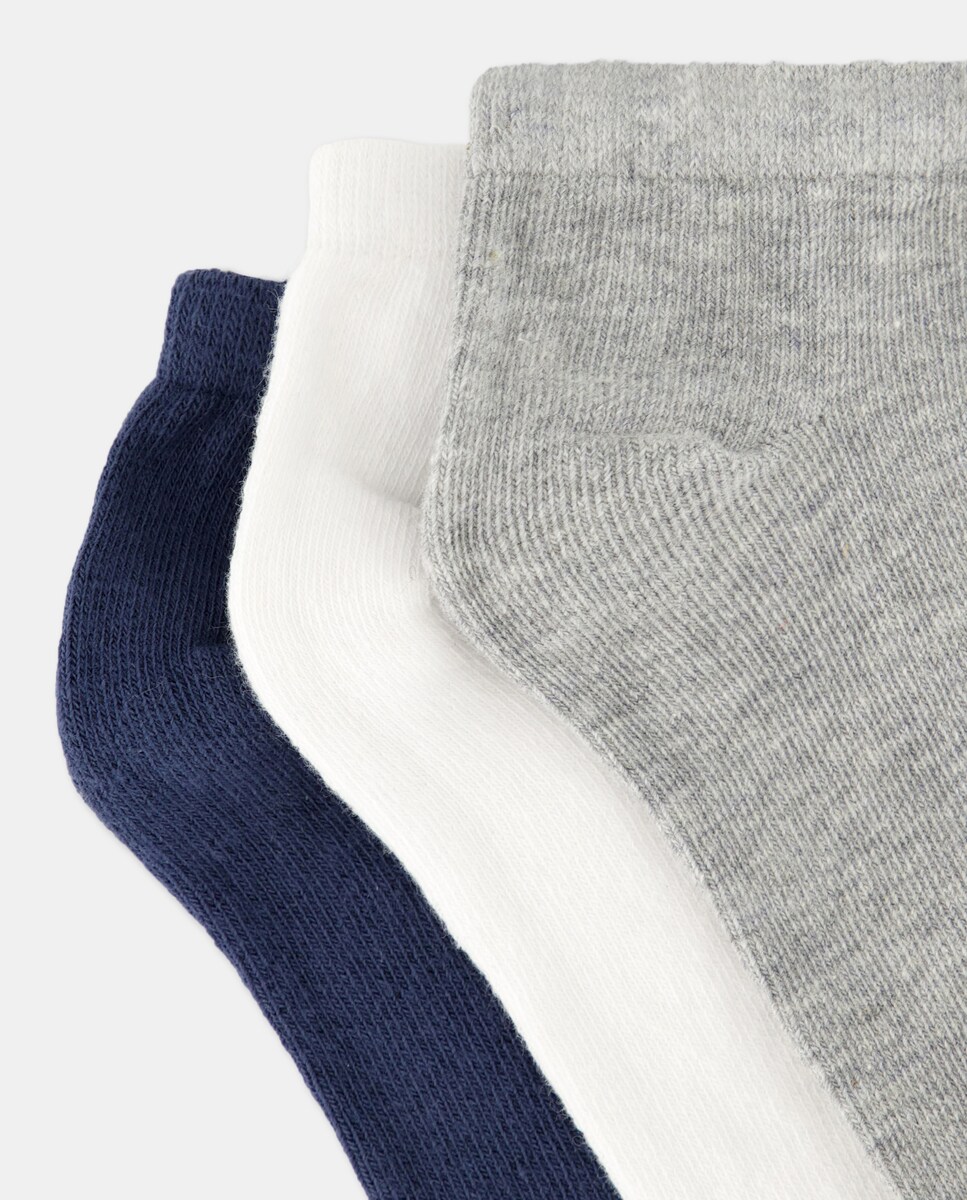 Pack 3 calcetines deporte gris infantil Gris-2