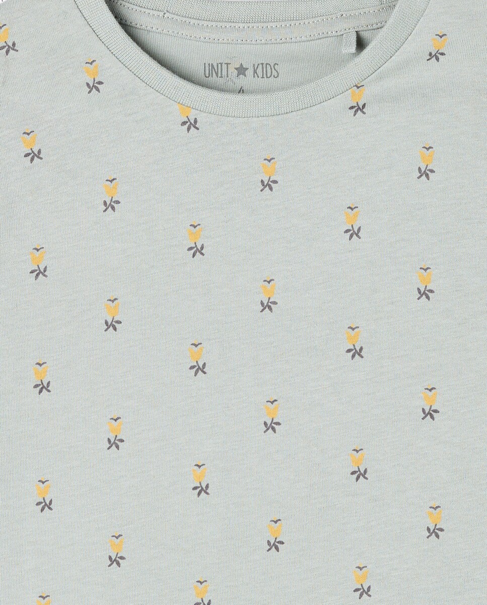 Pijama infantil básico largo 510 Verde claro-3