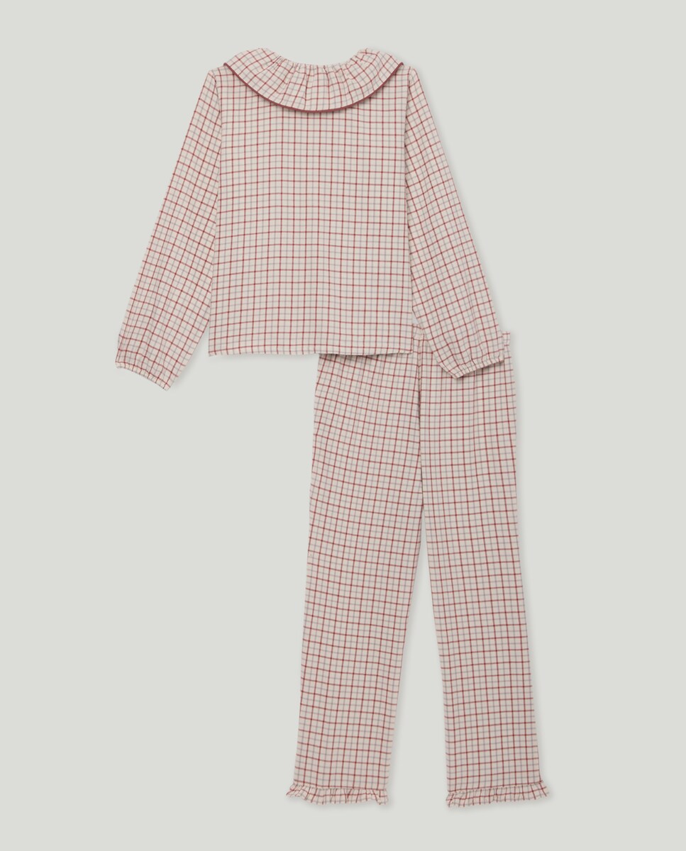 Pijama de niña de franela family 120 Crudo-2