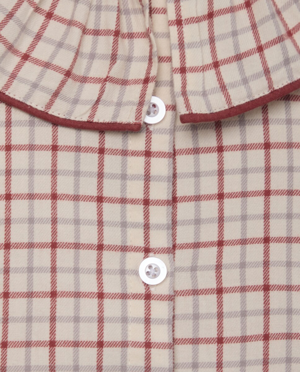 Pijama de niña de franela family 120 Crudo-3