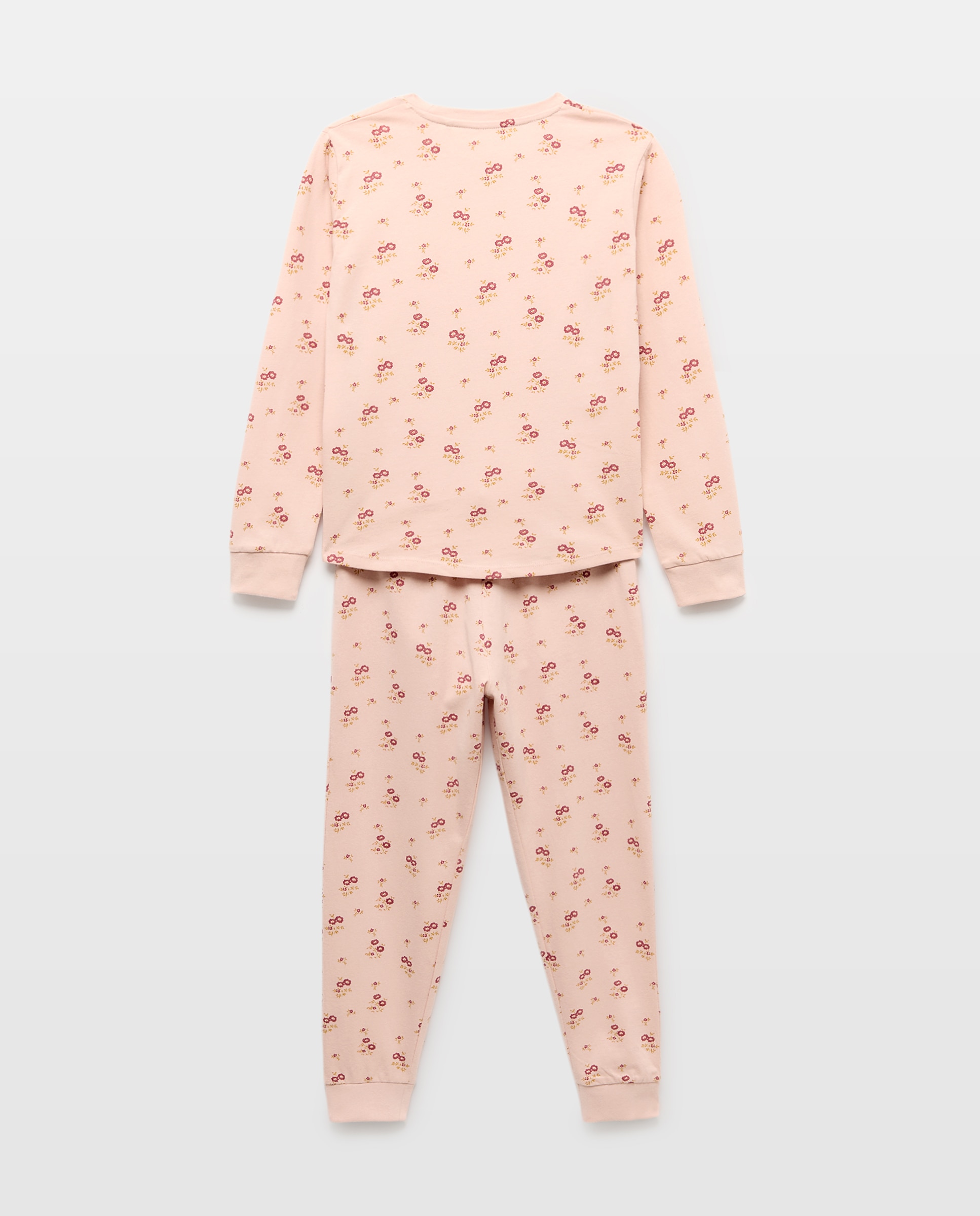 Pijama de niña básico largo 250 Nude-2