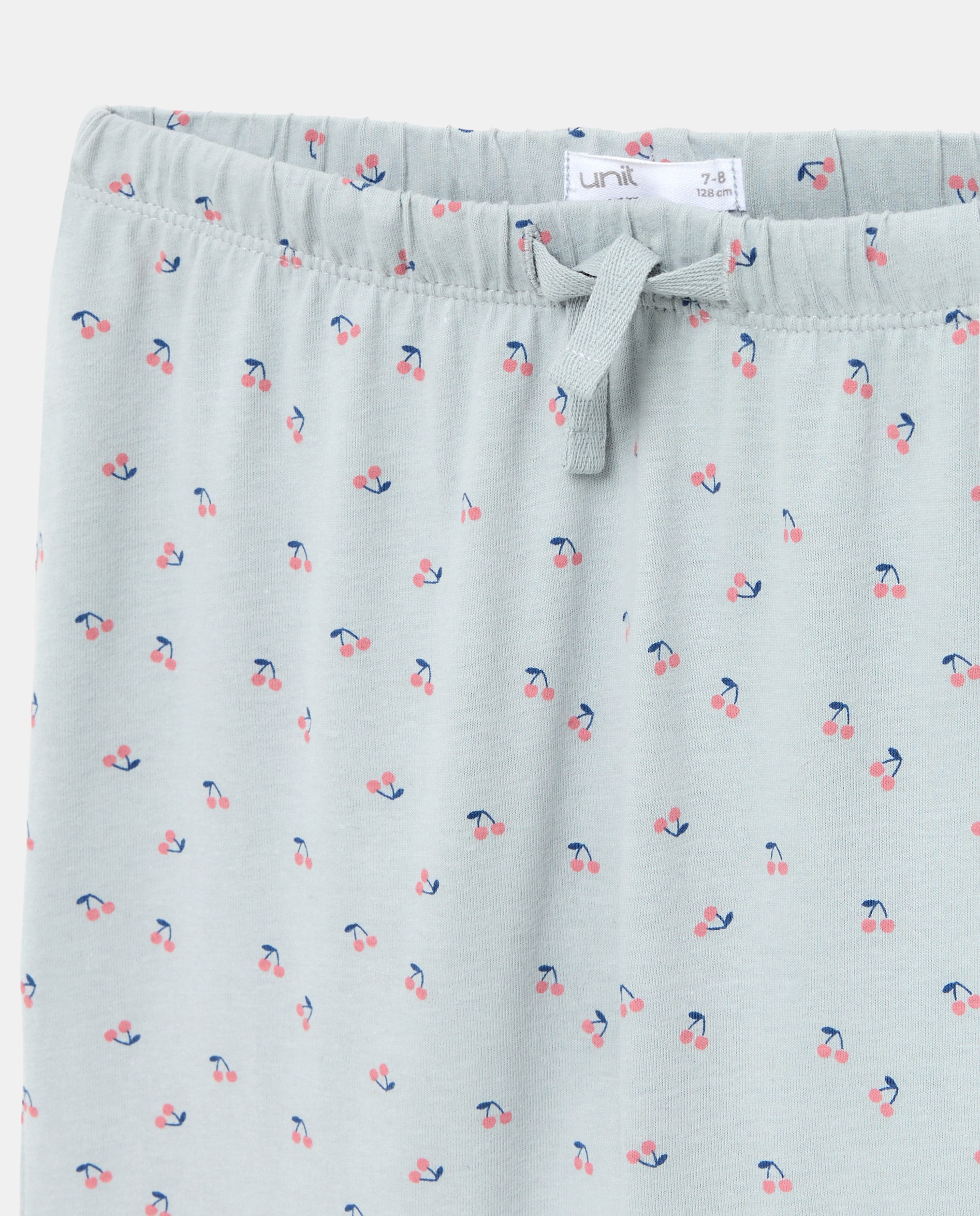 Pijama de niña básico largo 410 Azul claro-3