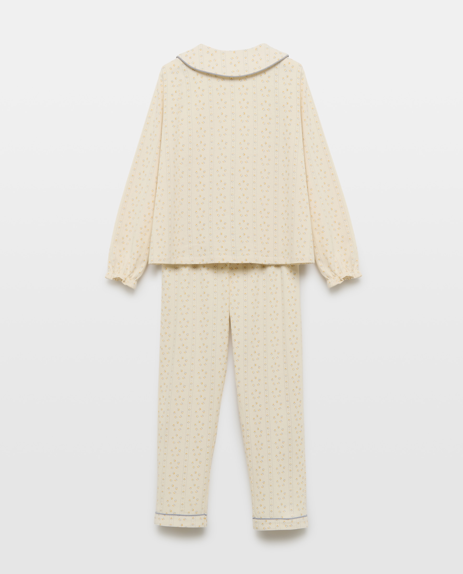 Pijama de niña estampado Blanco roto-2