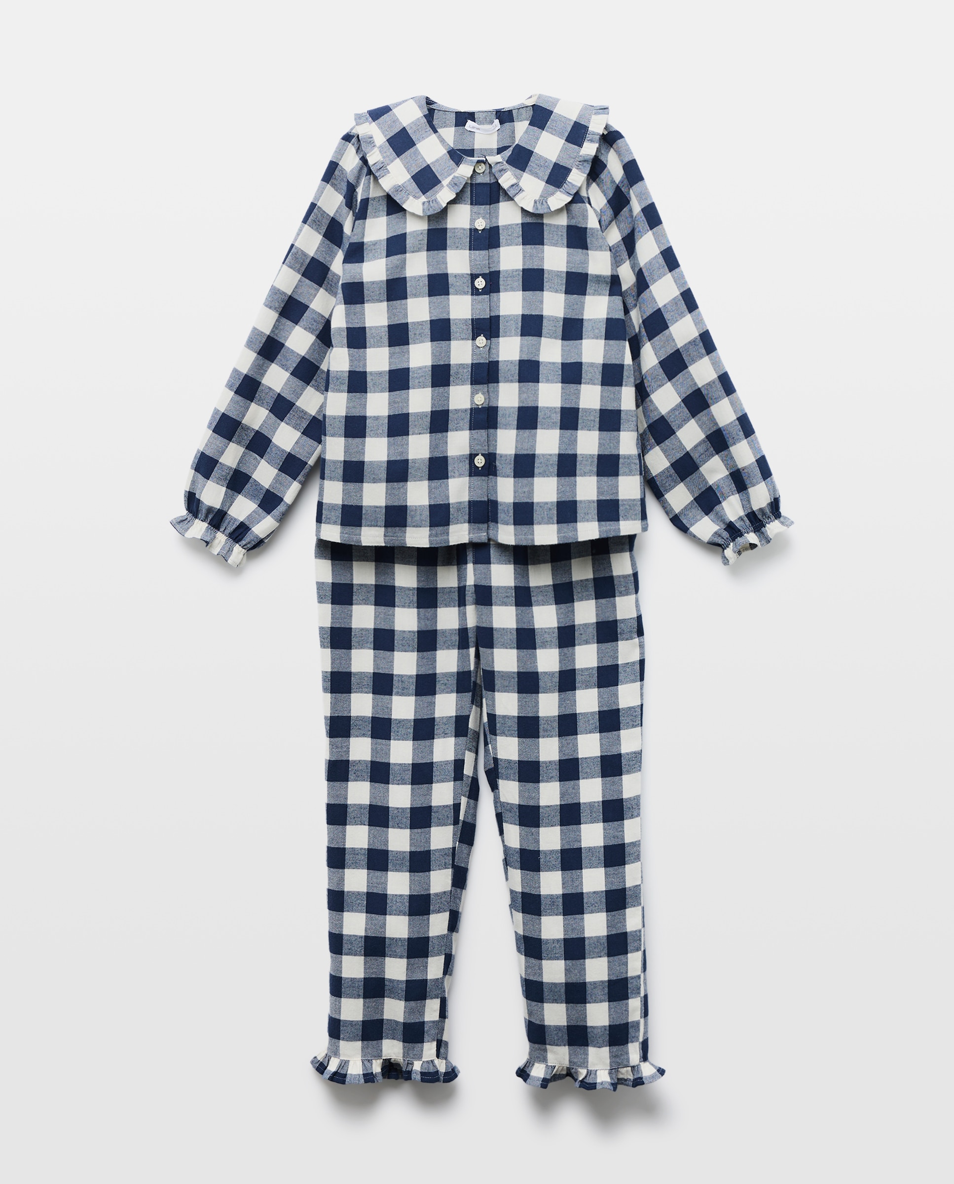 Imagen 0 de Pijama de niña de franela de cuadros