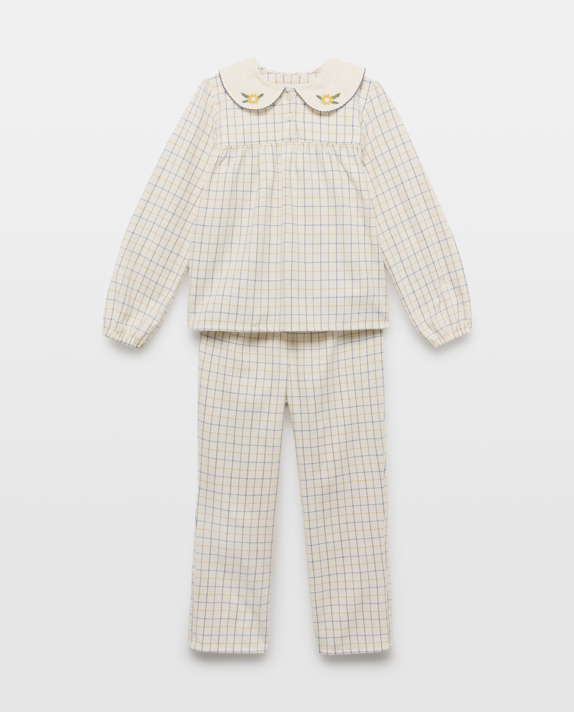 Imagen 0 de Pijama de niña de franela de cuadros