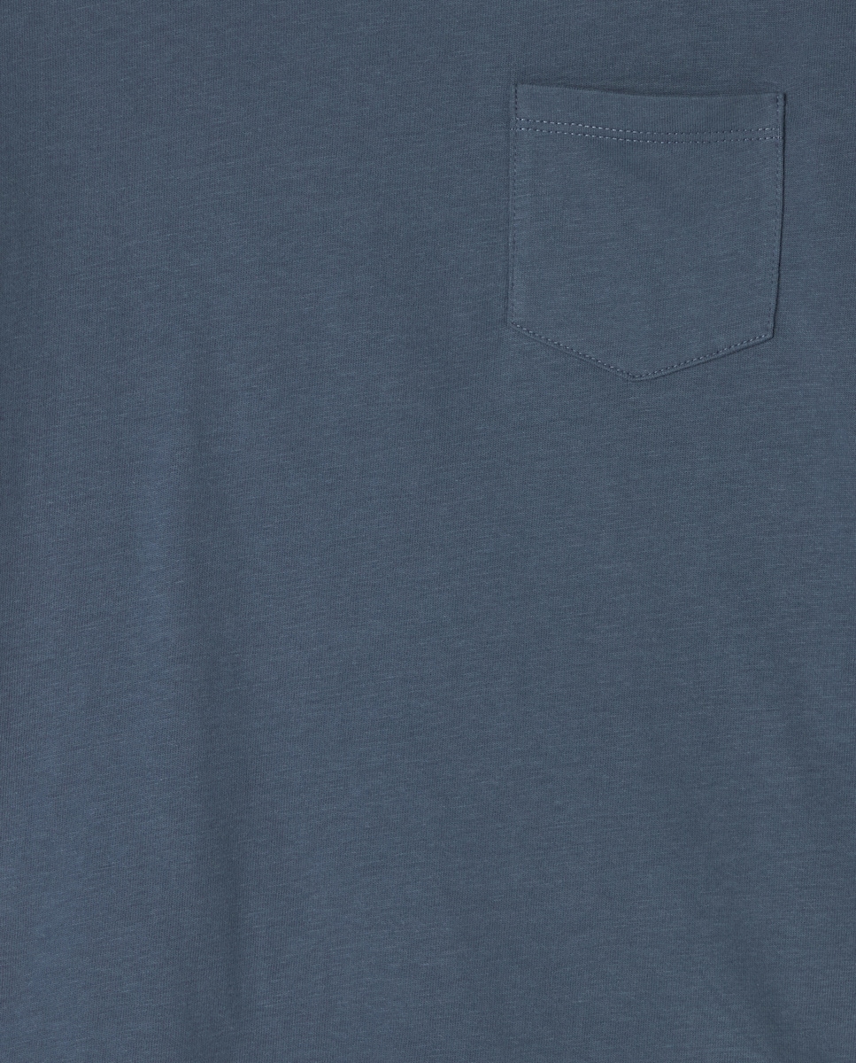 Pijama de niño combinado de franela 430 Azul oscuro-3