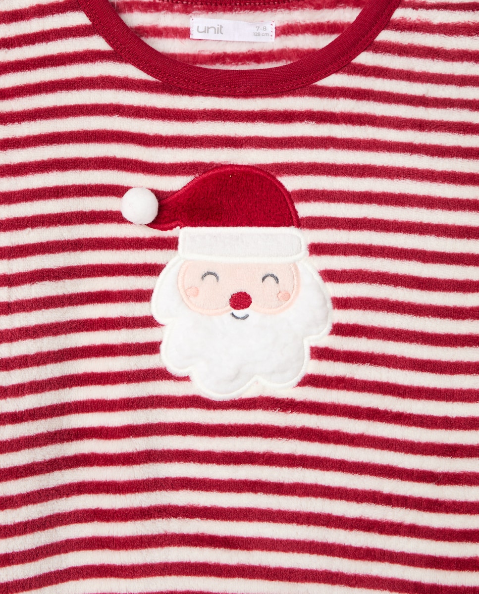 Pijama infantil coralina de Navidad 600 Rojo-3