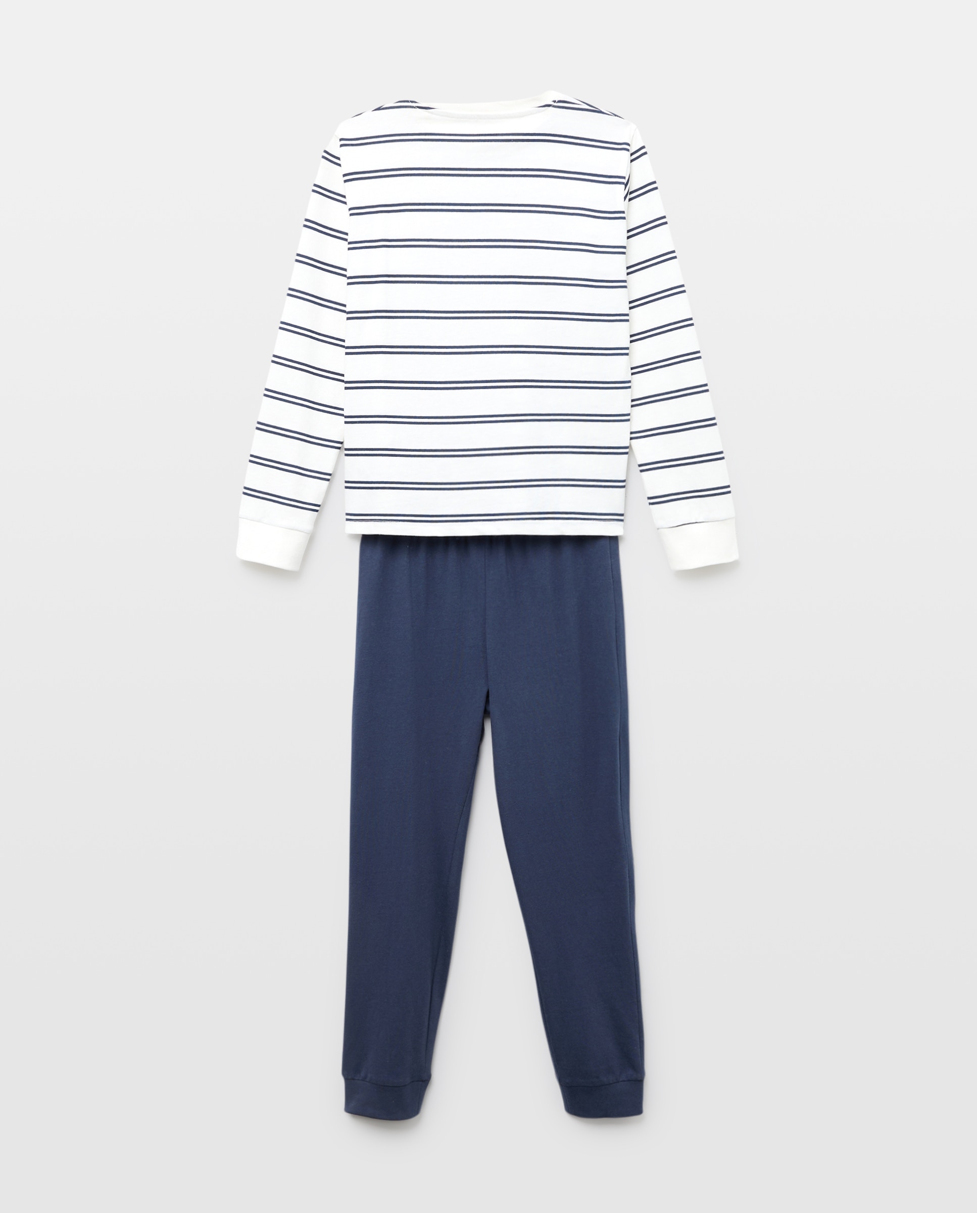 Pijama de niño básico largo 400 Azul-2