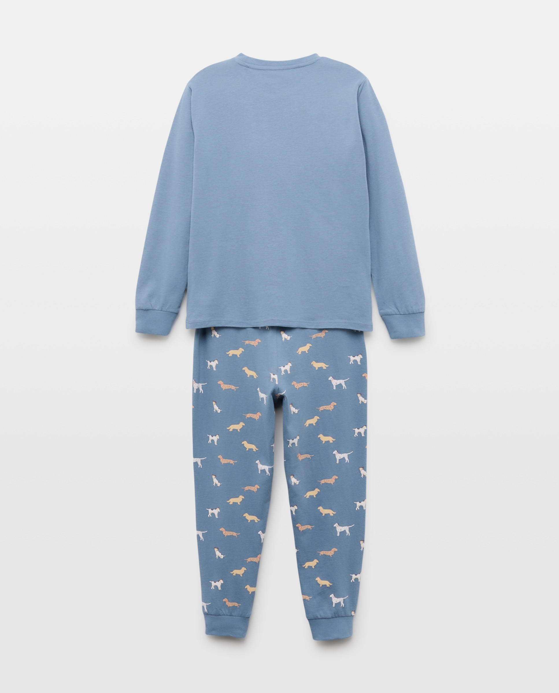 Pijama de niño básico largo 430 Azul oscuro-2