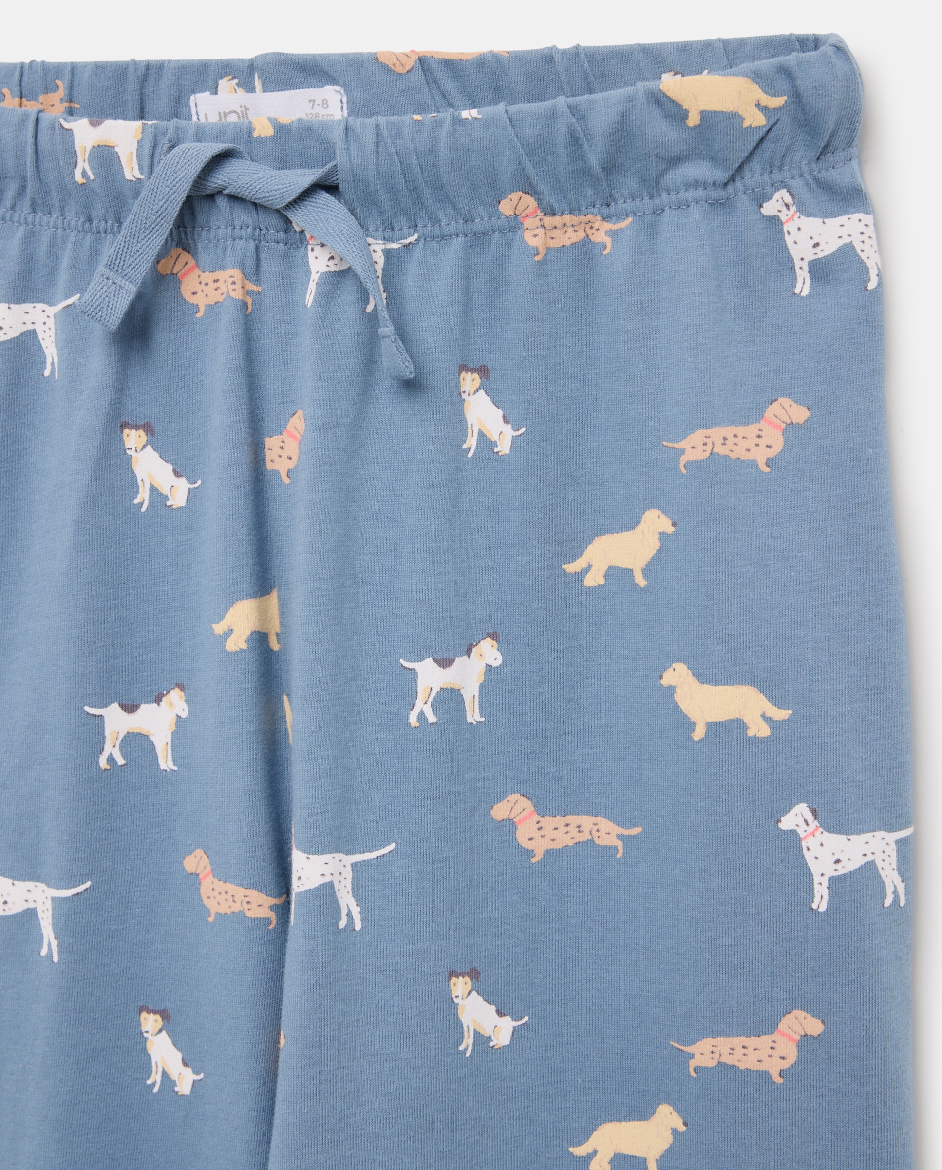 Pijama de niño básico largo 430 Azul oscuro-3