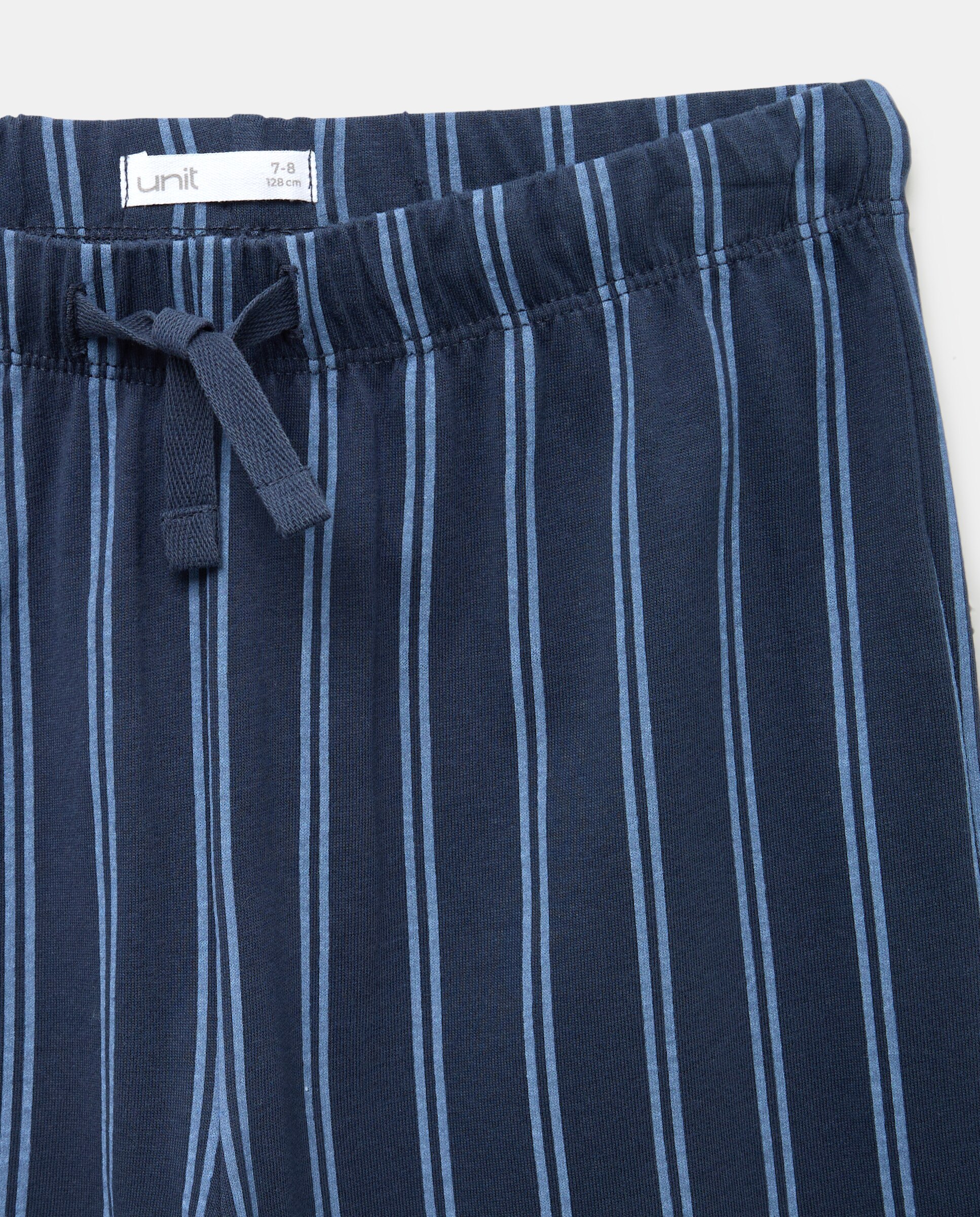 Pijama de niño básico largo Gris claro-3